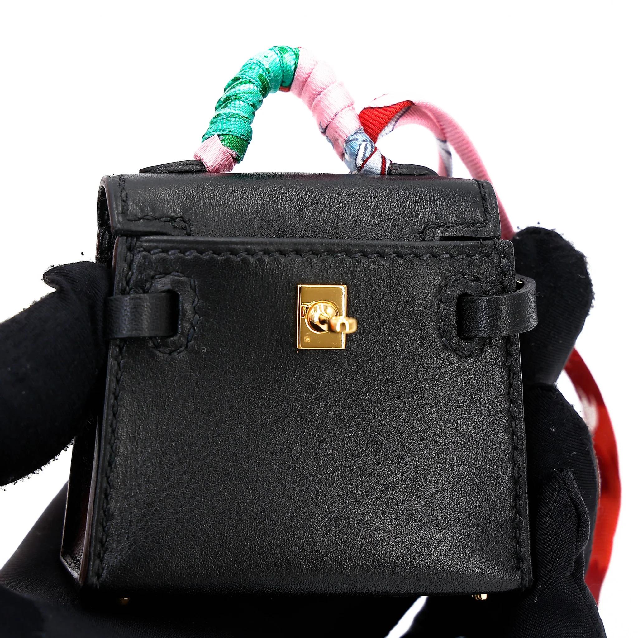 ランク NS 未使用品 HERMÈS エルメス ケリーツイリー ブラック (89) タデラクト ゴールド金具 D刻印 (2019) - 14