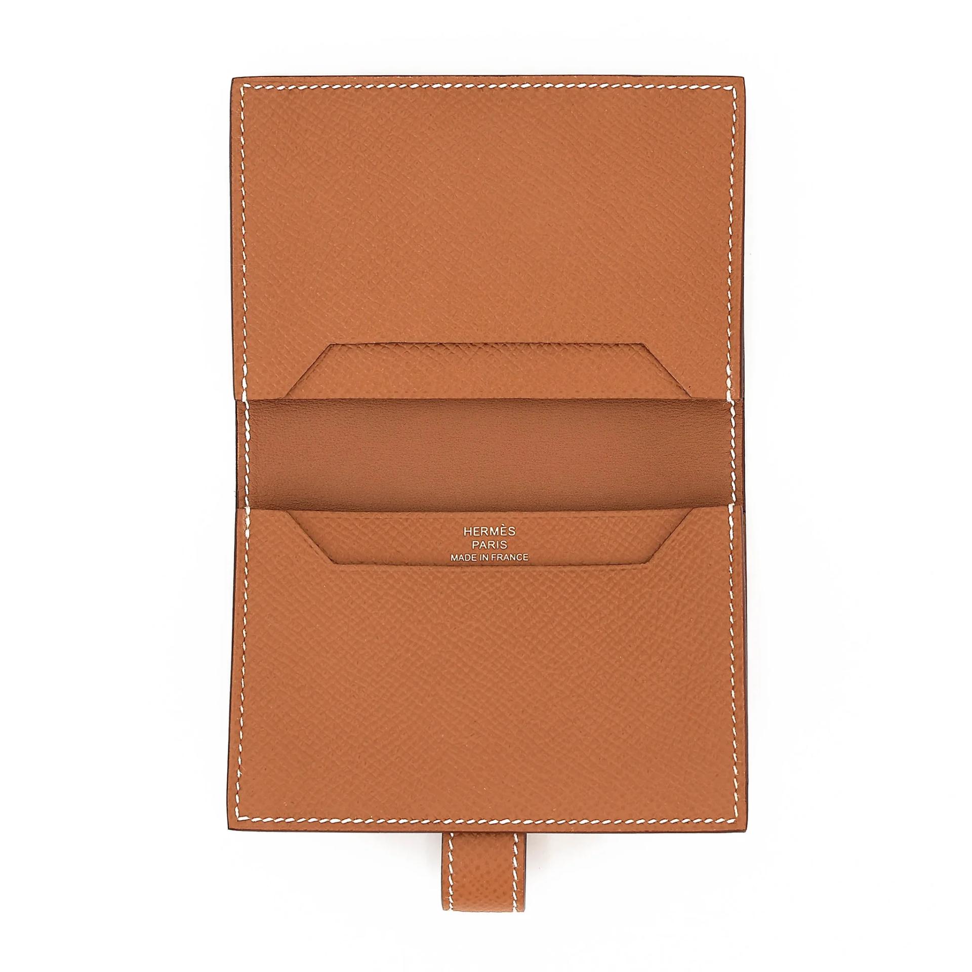 Unused ( Rank NS ) HERMÈS Bearn Card Holder Gold (37) Epsom Gold hardware B (2023) - 9