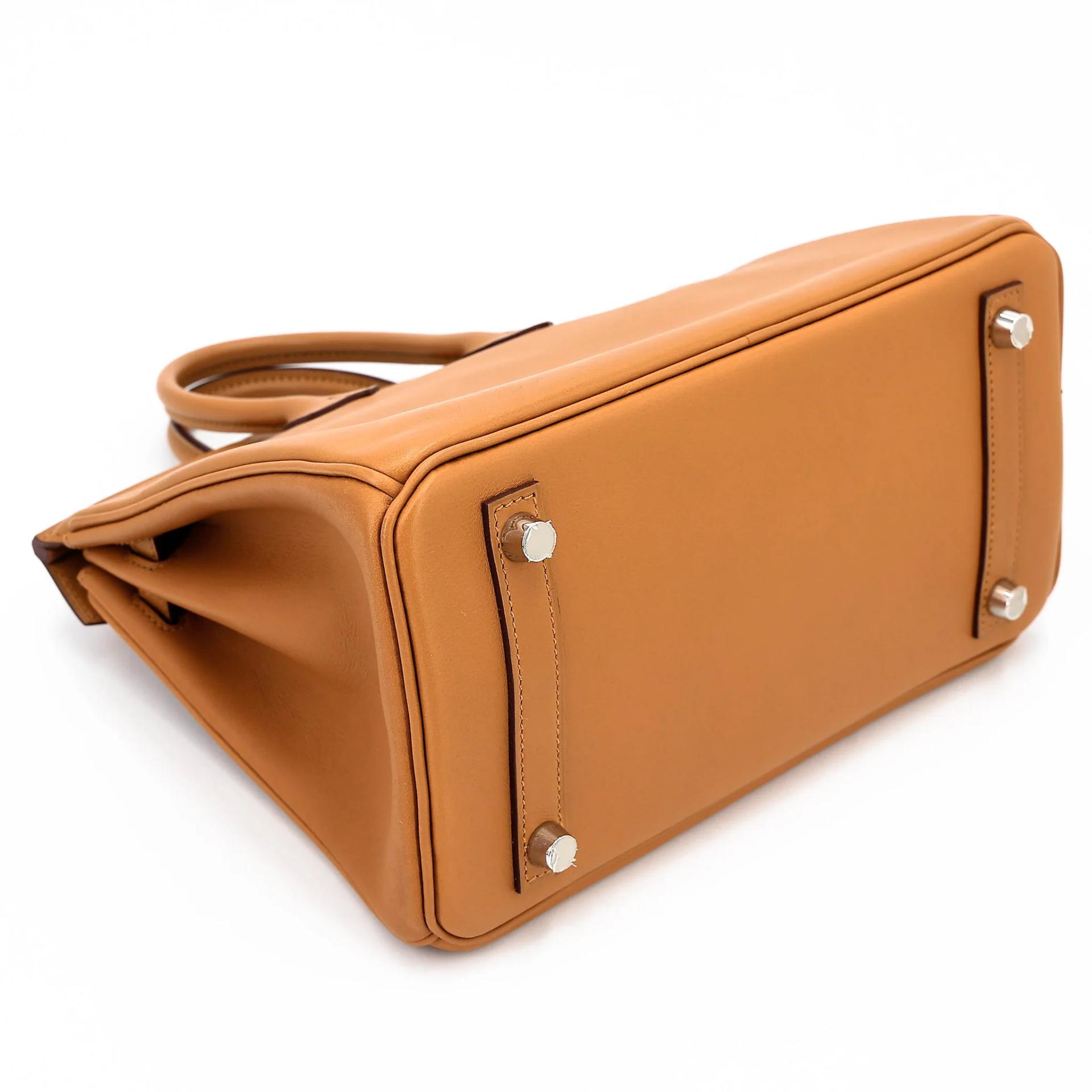 Very Good ( Rank A) HERMÈS Birkin 25 Sesame (2S) Swift Palladium hardware Y (2020) - 7