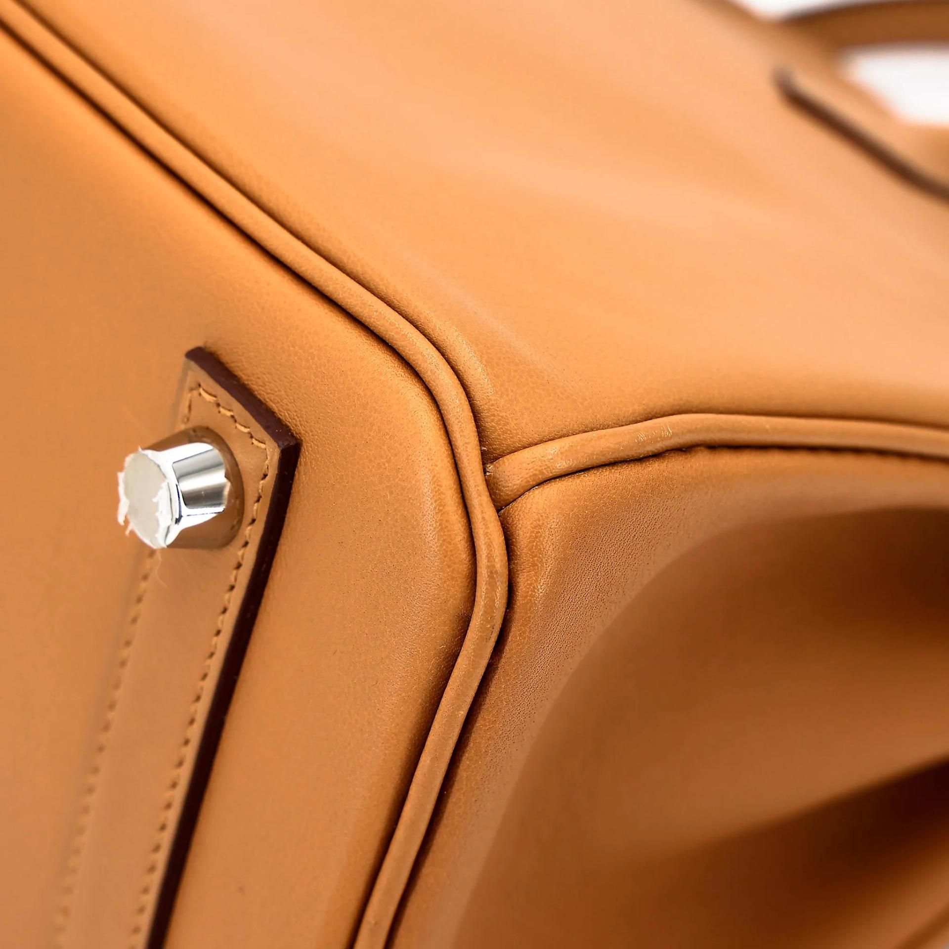 Very Good ( Rank A) HERMÈS Birkin 25 Sesame (2S) Swift Palladium hardware Y (2020) - 10