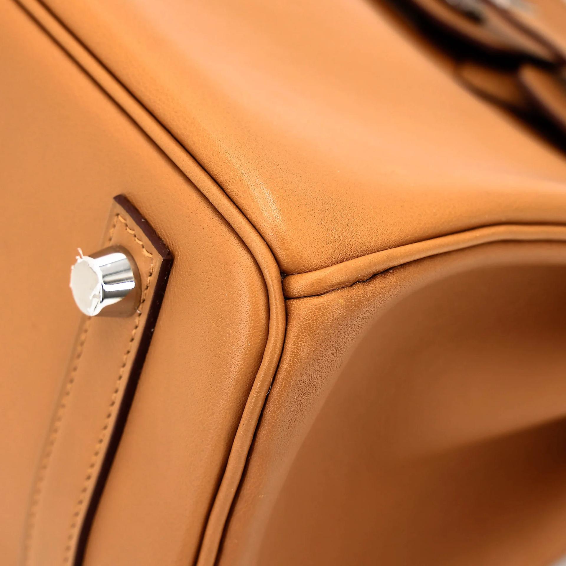 Very Good ( Rank A) HERMÈS Birkin 25 Sesame (2S) Swift Palladium hardware Y (2020) - 8