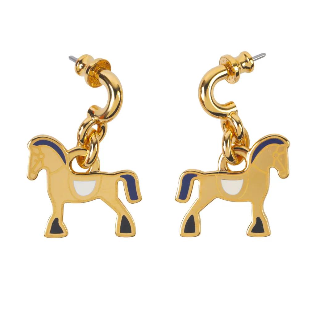 Cheval earrings Blue
