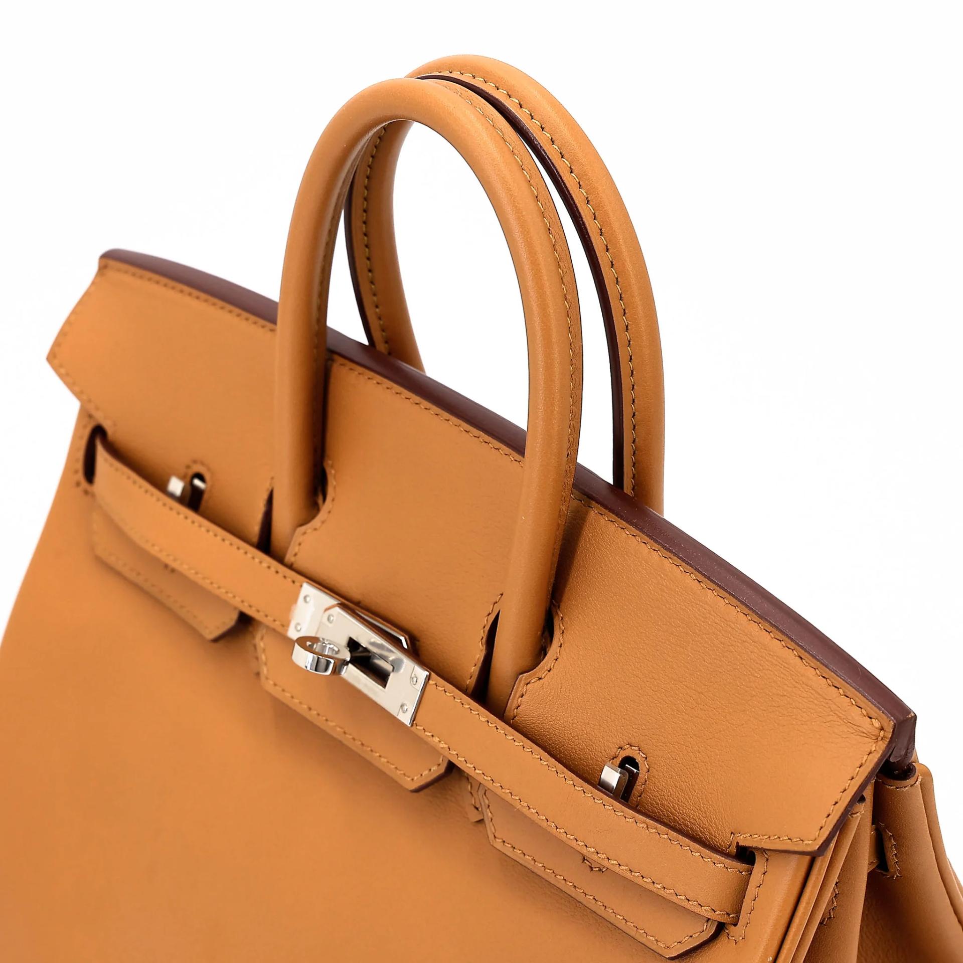Very Good ( Rank A) HERMÈS Birkin 25 Sesame (2S) Swift Palladium hardware Y (2020) - 3