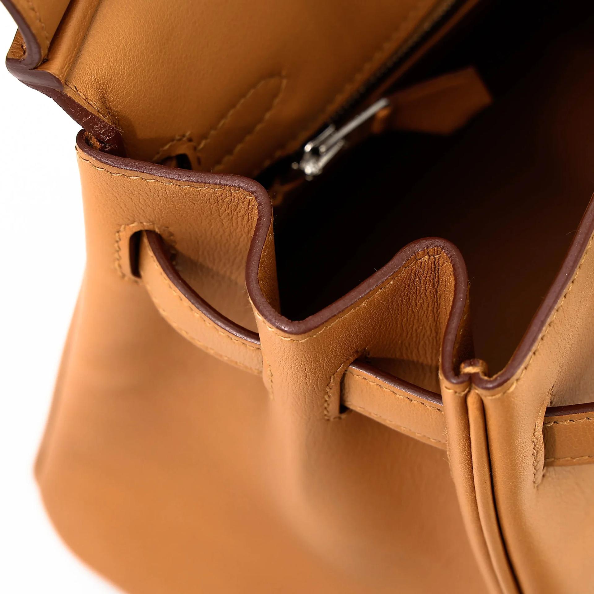 Very Good ( Rank A) HERMÈS Birkin 25 Sesame (2S) Swift Palladium hardware Y (2020) - 23