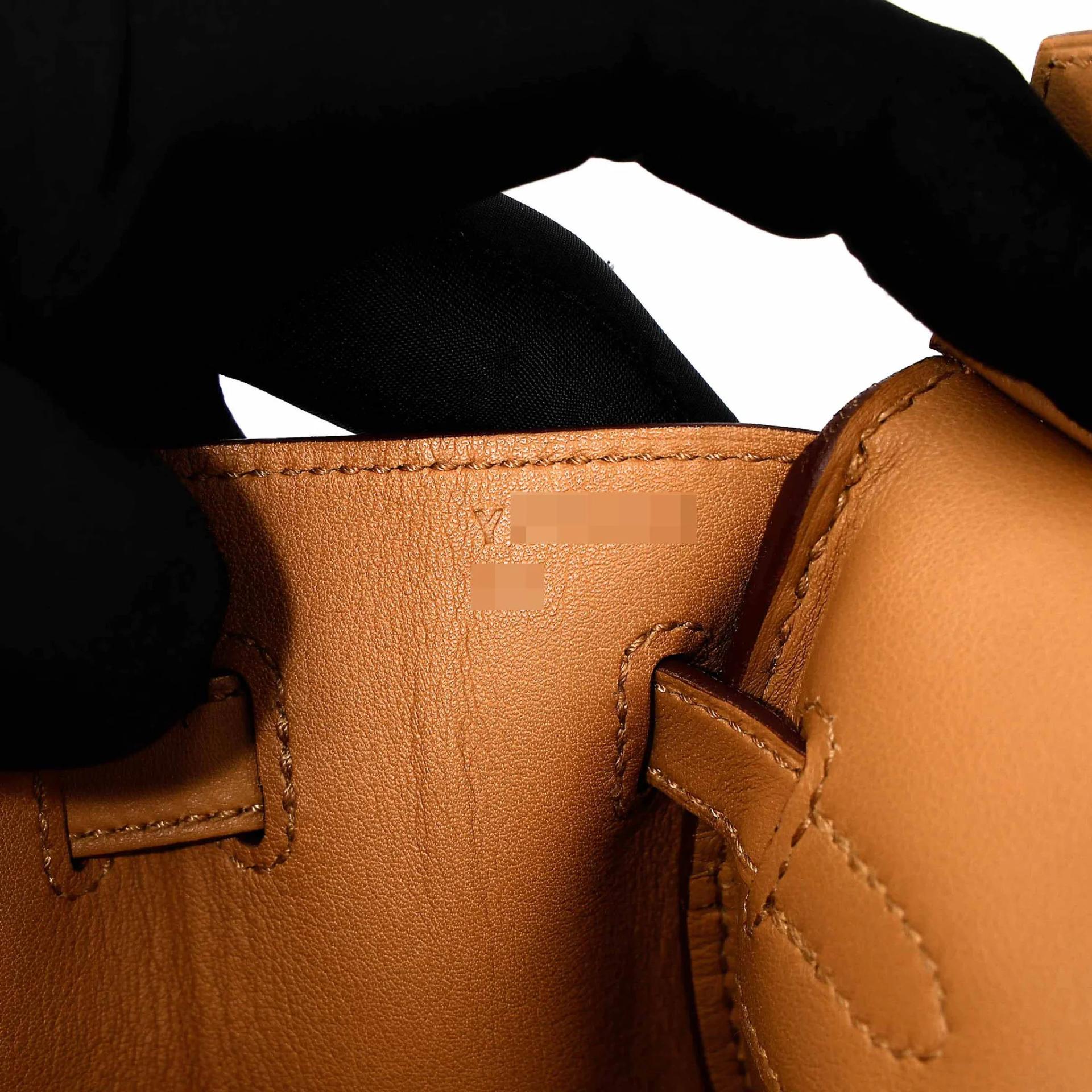 Very Good ( Rank A) HERMÈS Birkin 25 Sesame (2S) Swift Palladium hardware Y (2020) - 20