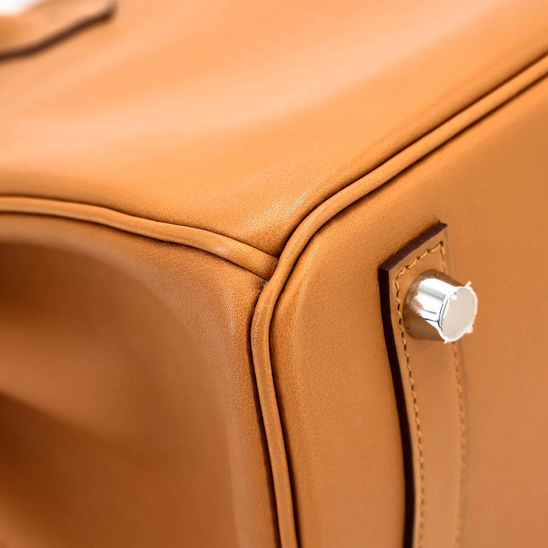 Very Good ( Rank A) HERMÈS Birkin 25 Sesame (2S) Swift Palladium hardware Y (2020) - 11