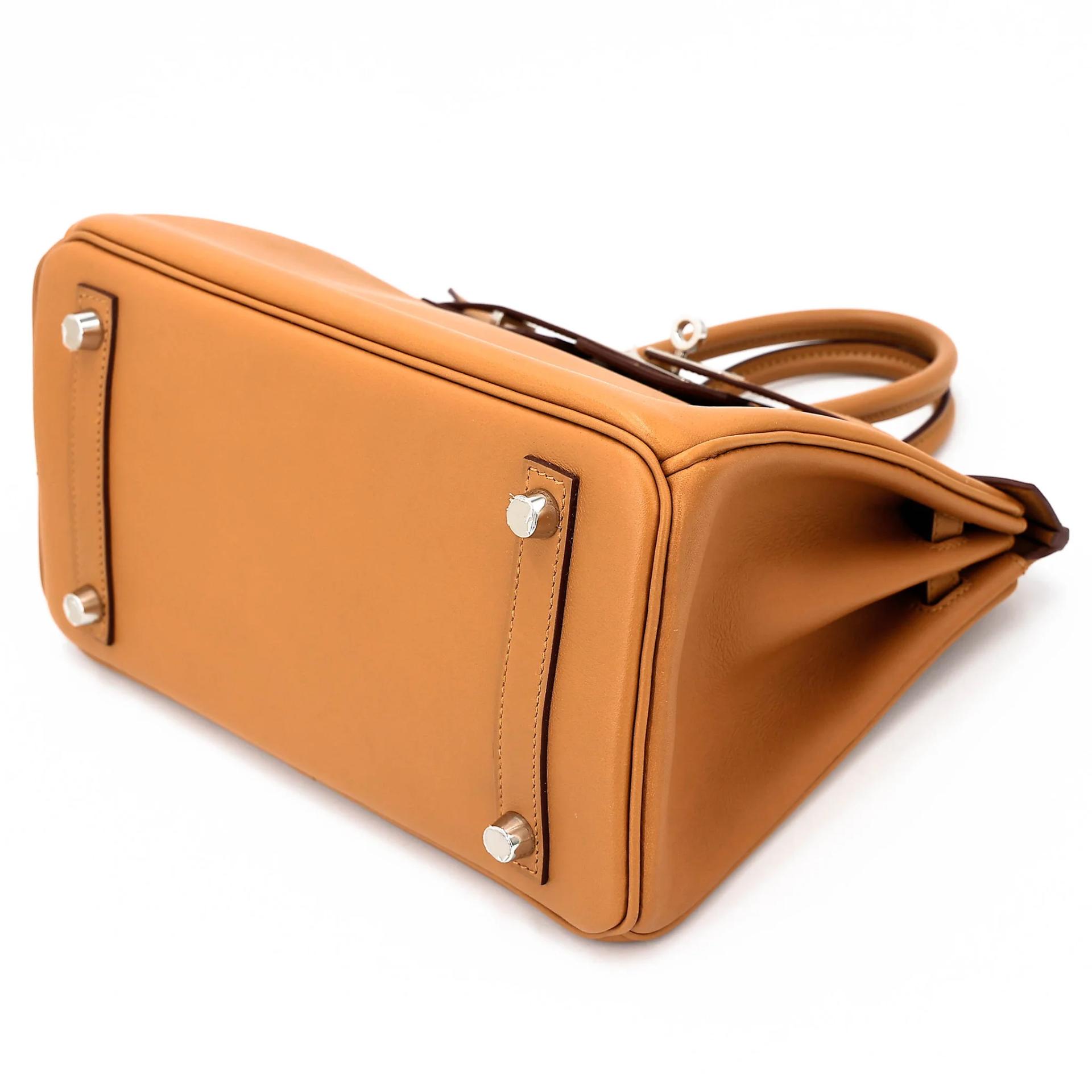 Very Good ( Rank A) HERMÈS Birkin 25 Sesame (2S) Swift Palladium hardware Y (2020) - 4