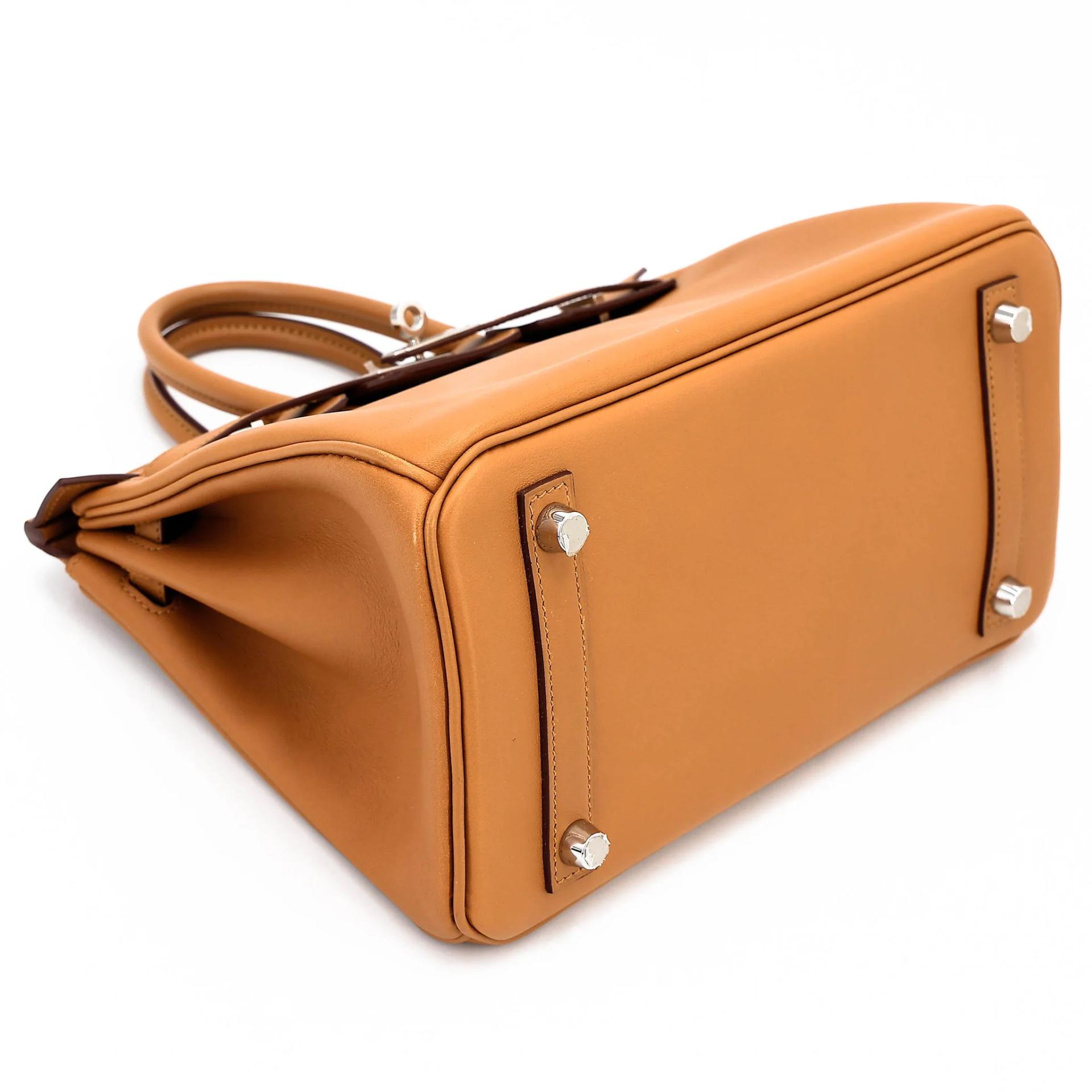 Very Good ( Rank A) HERMÈS Birkin 25 Sesame (2S) Swift Palladium hardware Y (2020) - 5