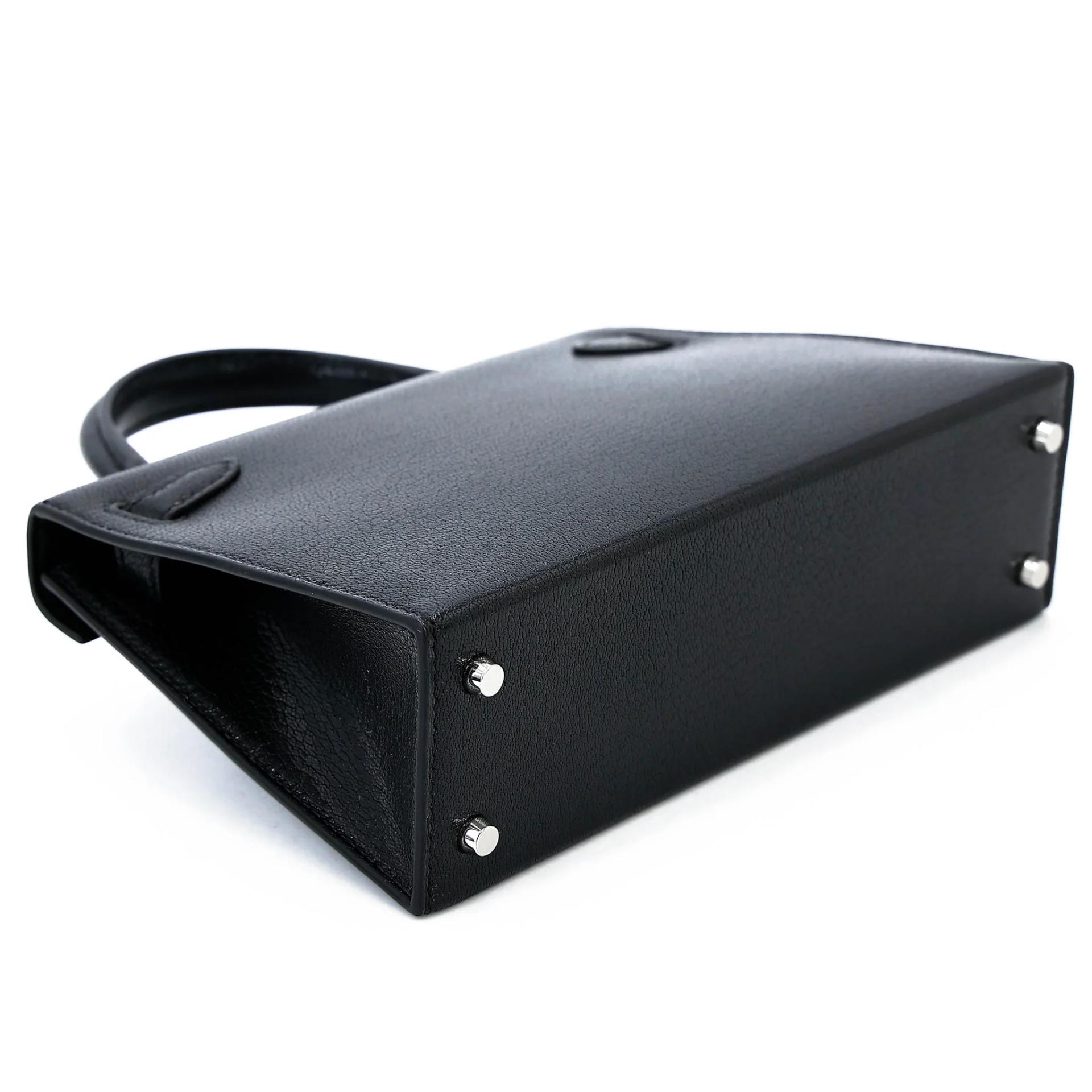 Brand New ( Rank N ) HERMÈS Limited Edition Mini Kelly II Atouts Shoulder Stra Noir (89) Chamkila Palladium hardware G (2026) - 8