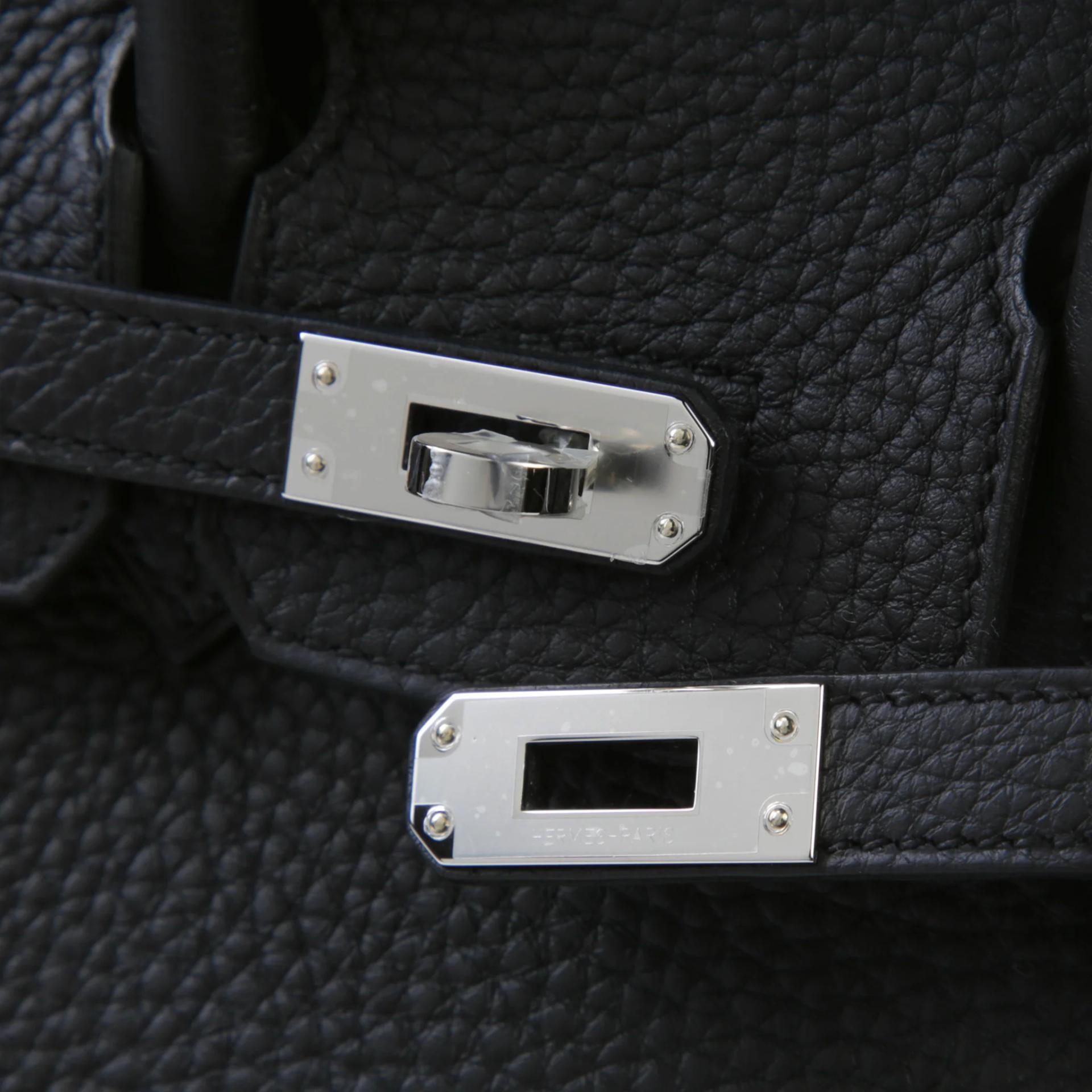 ランク N 新品 HERMÈS エルメス バーキン25 ブラック (89) トゴ シルバー金具 G刻印 (2026) - 8
