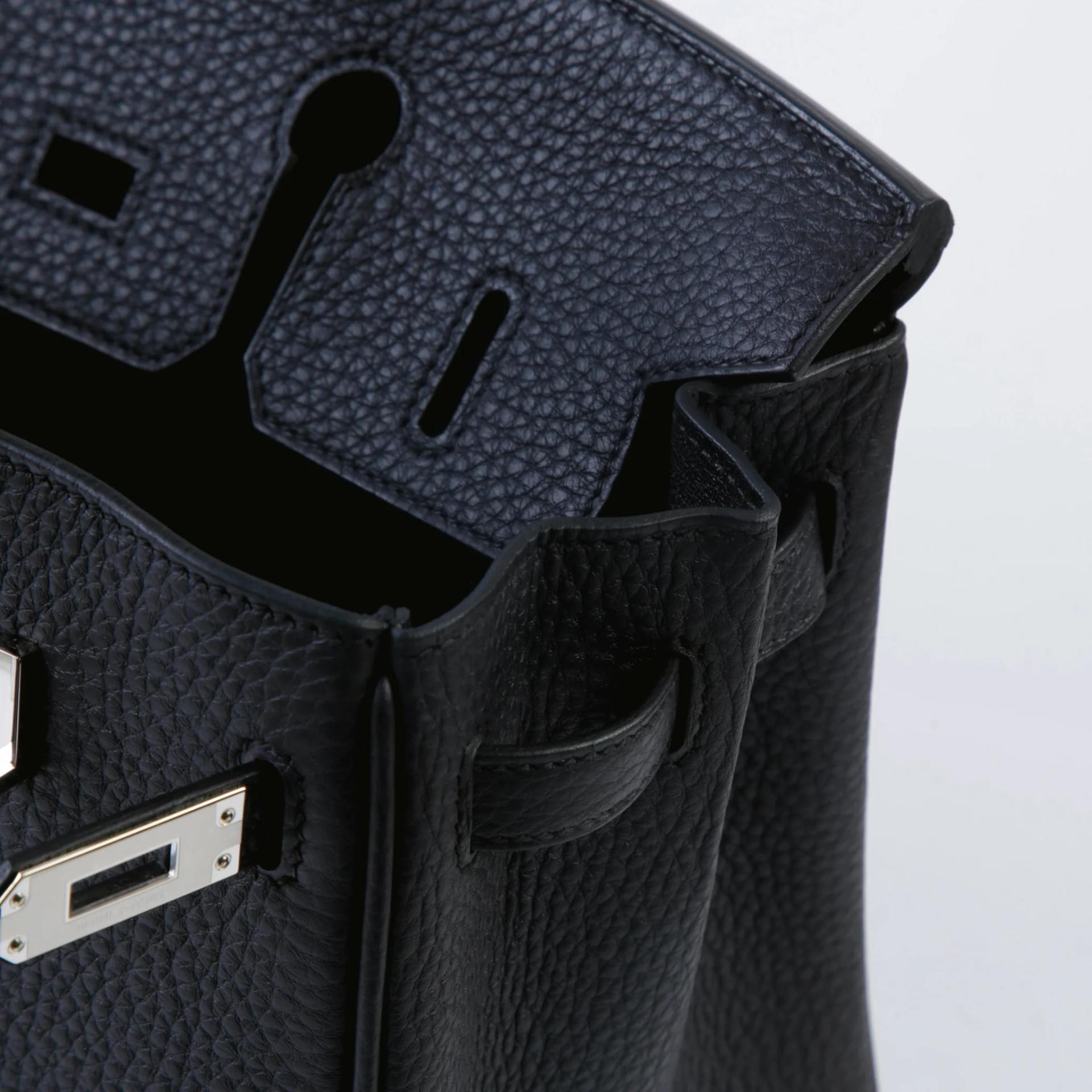 ランク N 新品 HERMÈS エルメス バーキン25 ブラック (89) トゴ シルバー金具 G刻印 (2026) - 11