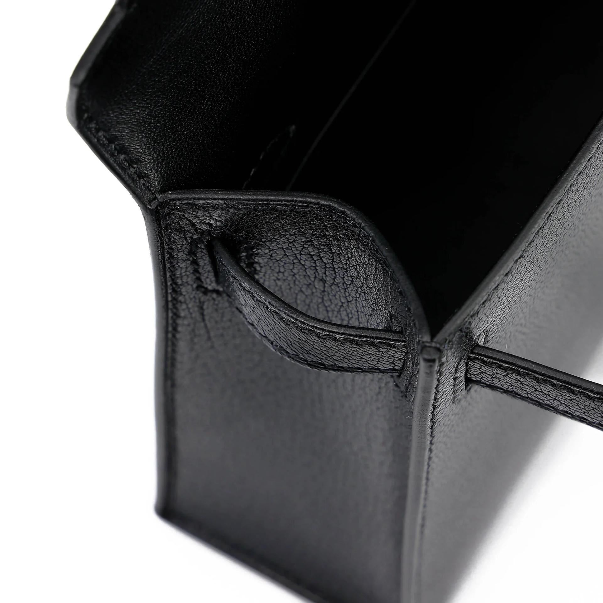 Brand New ( Rank N ) HERMÈS Limited Edition Mini Kelly II Atouts Shoulder Stra Noir (89) Chamkila Palladium hardware G (2026) - 17