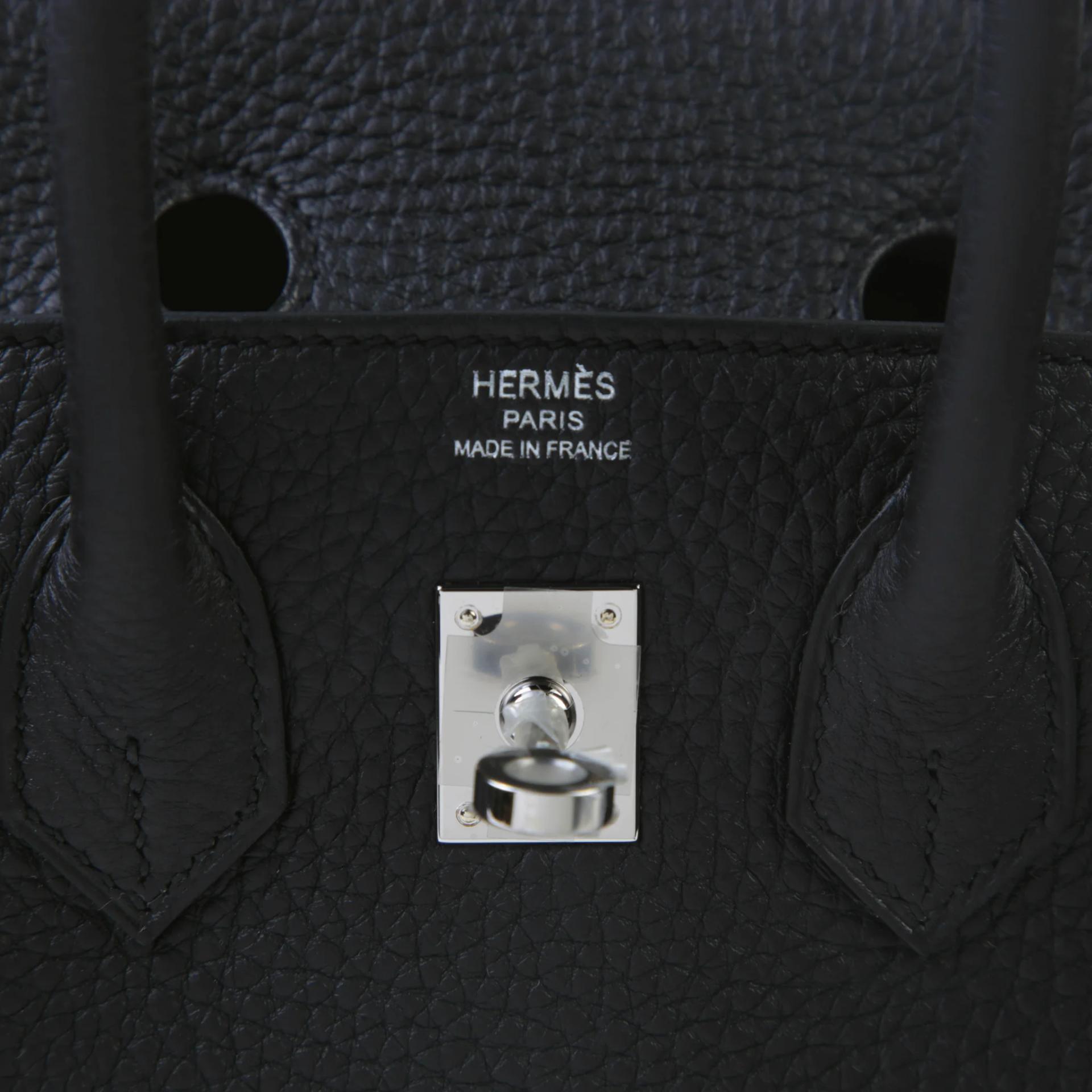ランク N 新品 HERMÈS エルメス バーキン25 ブラック (89) トゴ シルバー金具 G刻印 (2026) - 9