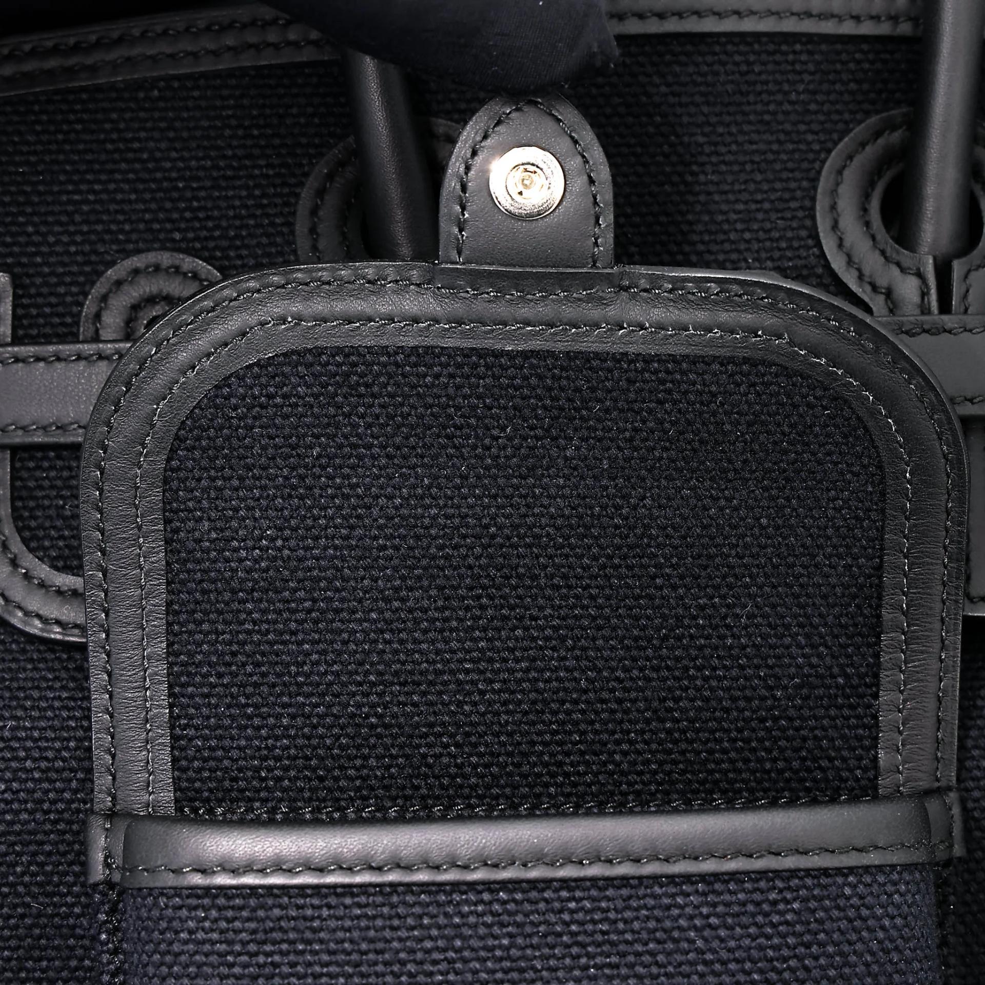 全新 HERMÈS 愛馬仕 限量收藏款 Birkin Cargo 25 89 黑色 Noir (Black) Toile Goeland 帆布 Swift牛皮 銀扣 G刻 2026年 - 10