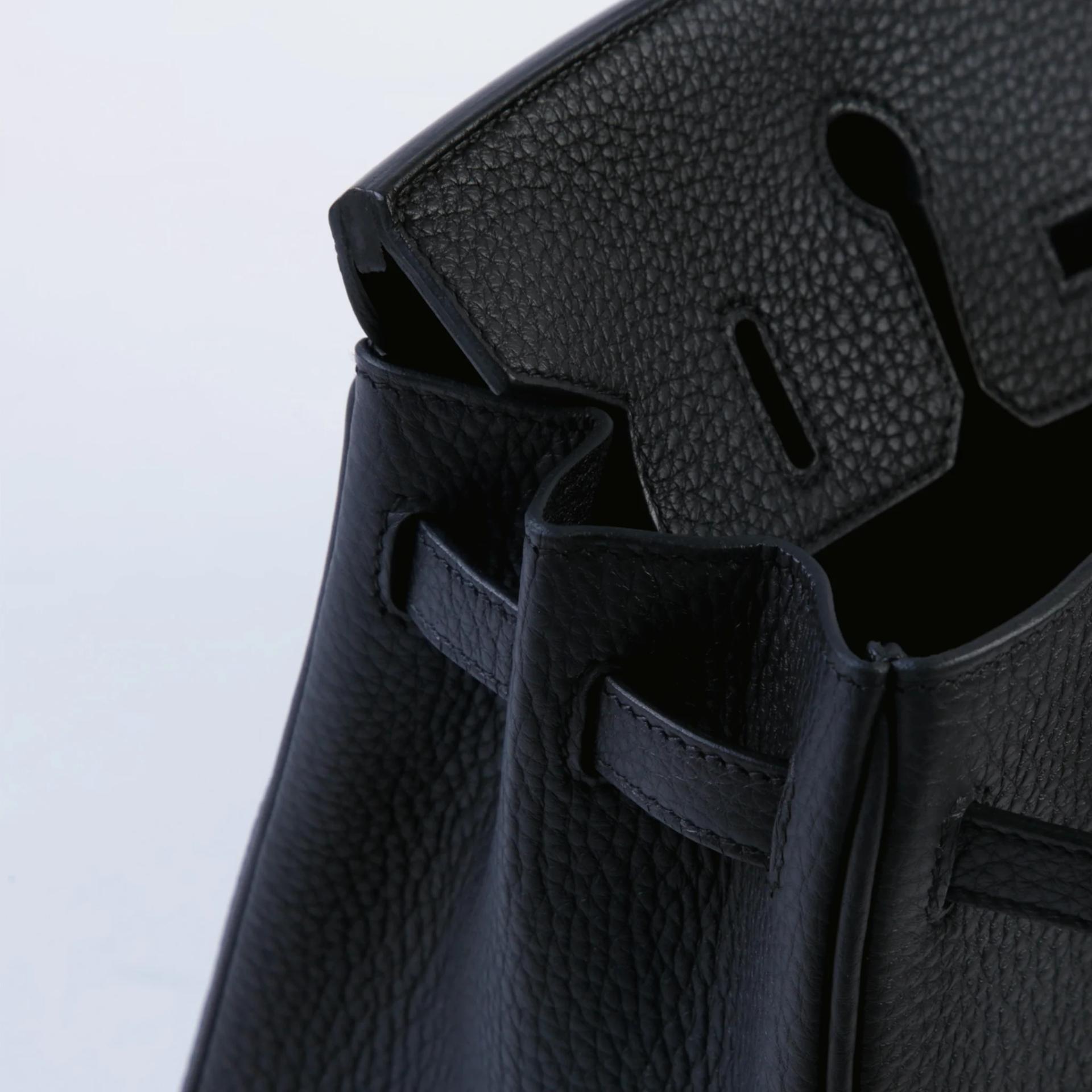 ランク N 新品 HERMÈS エルメス バーキン25 ブラック (89) トゴ シルバー金具 G刻印 (2026) - 12