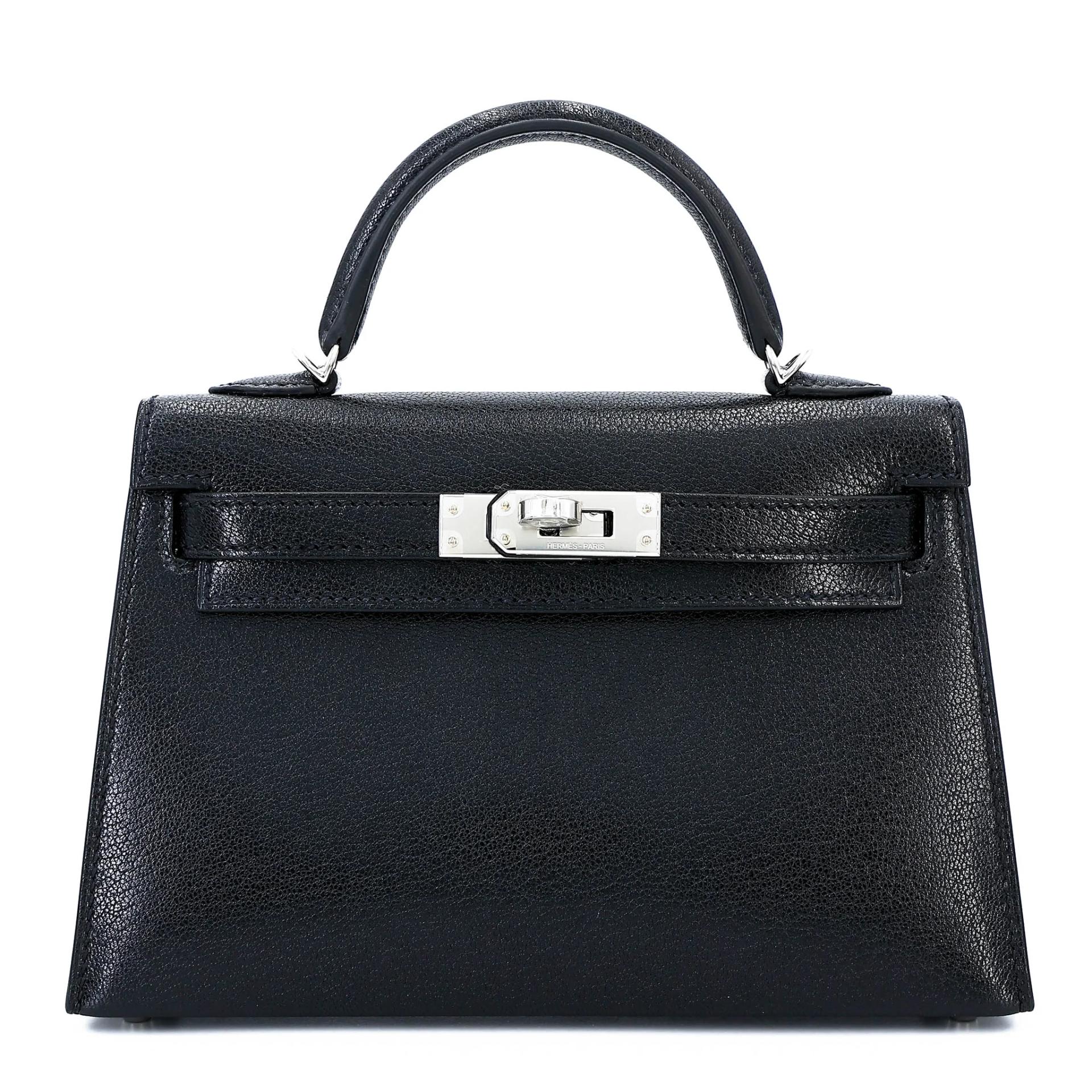 Brand New ( Rank N ) HERMÈS Limited Edition Mini Kelly II Atouts Shoulder Stra Noir (89) Chamkila Palladium hardware G (2026) - 1