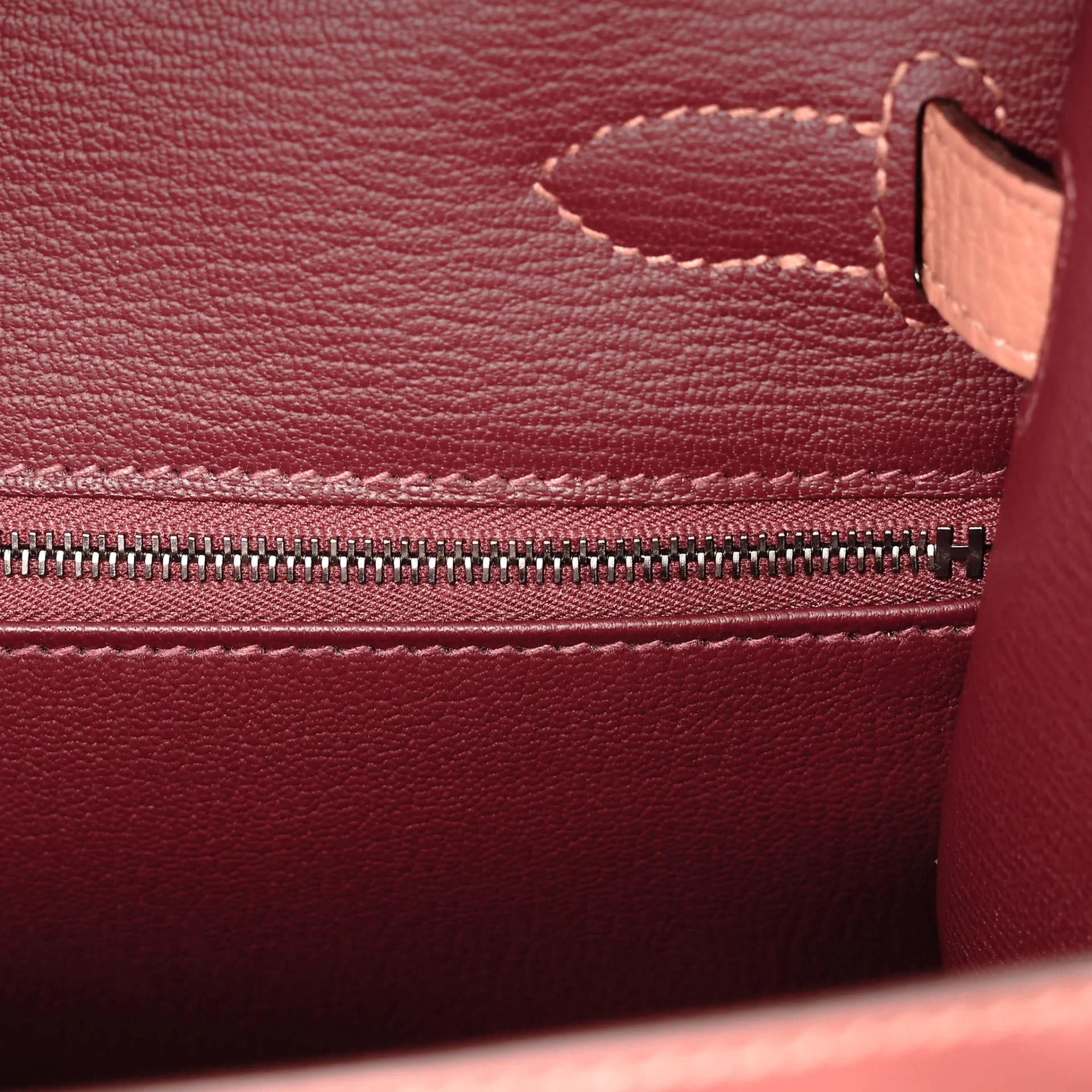 Excellent ( Rank SA ) HERMÈS Limited Edition Kelly 28 Graphie Sellier Letter S Gold (37) Jaune Ambre (9D) Caramel (28) Clemence Epsom Sombrero Palladium hardware C (2018) - 14