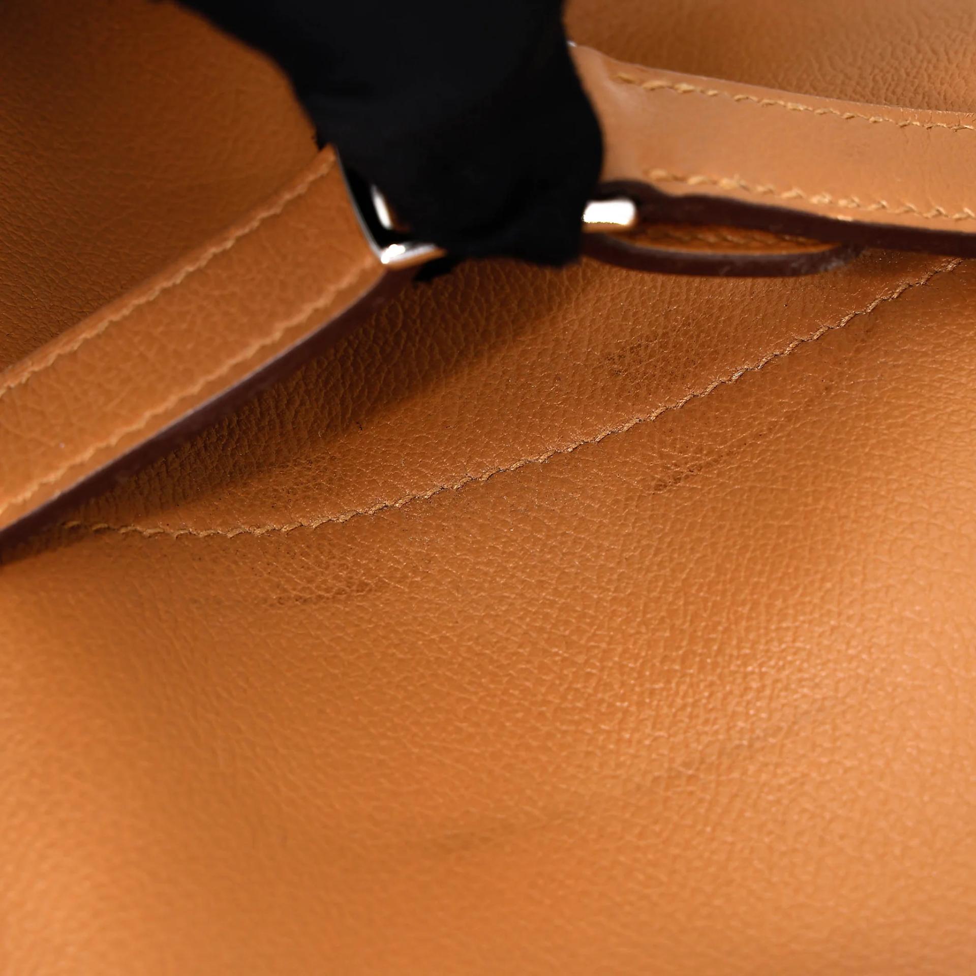 ランク A HERMÈS エルメス アルザン25 キャラメル (28) エバーカラー シルバー金具 Z刻印 (2021) - 23