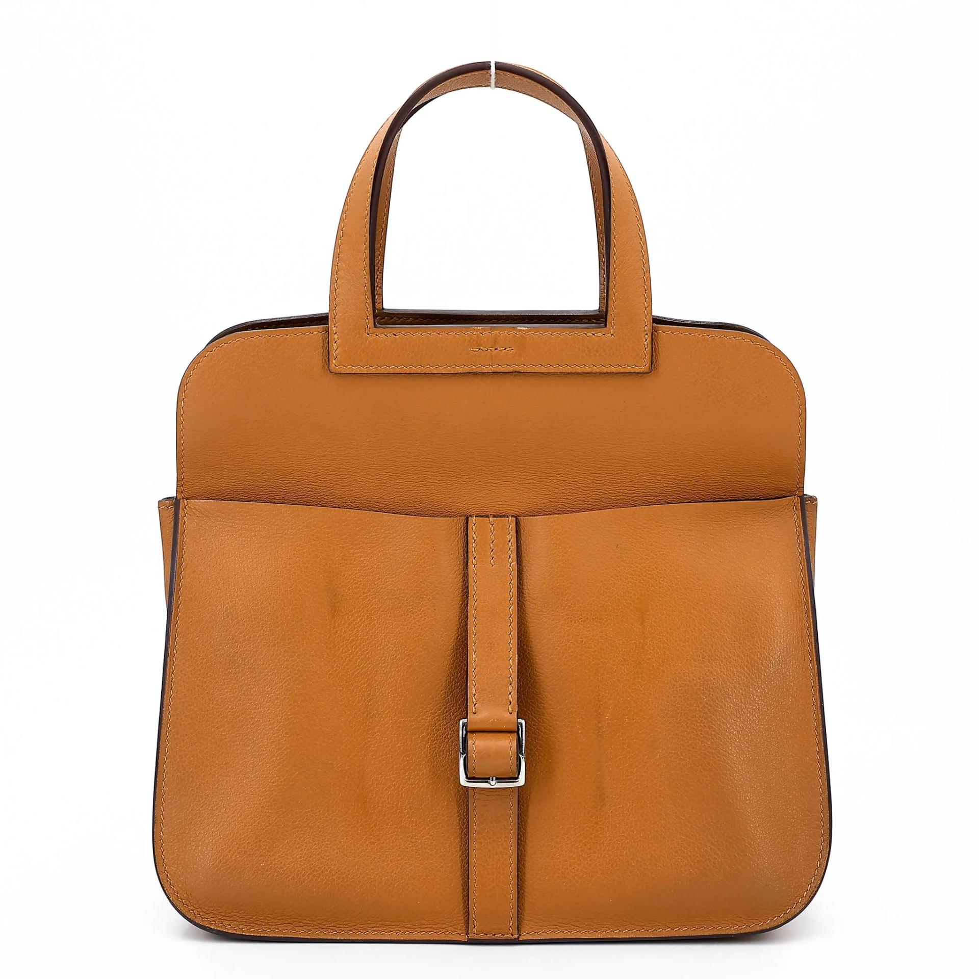 ランク A HERMÈS エルメス アルザン25 キャラメル (28) エバーカラー シルバー金具 Z刻印 (2021) - 4