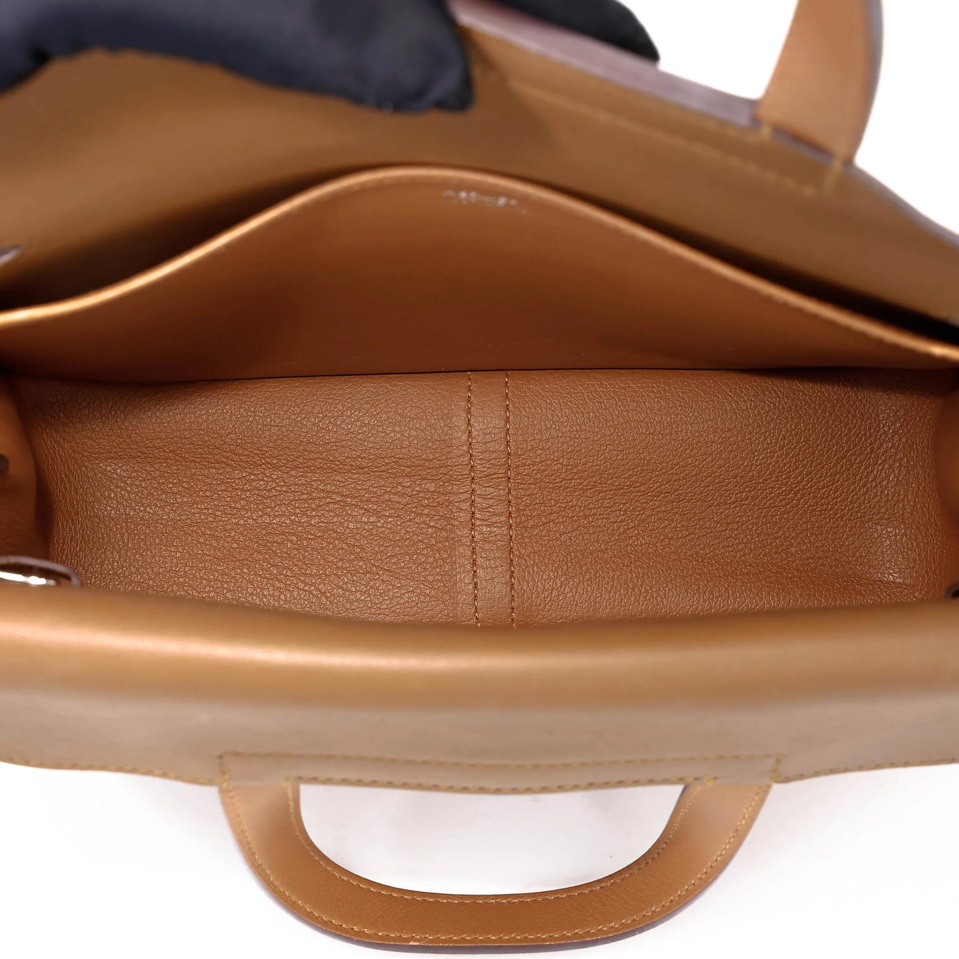 ランク A HERMÈS エルメス アルザン25 キャラメル (28) エバーカラー シルバー金具 Z刻印 (2021) - 45