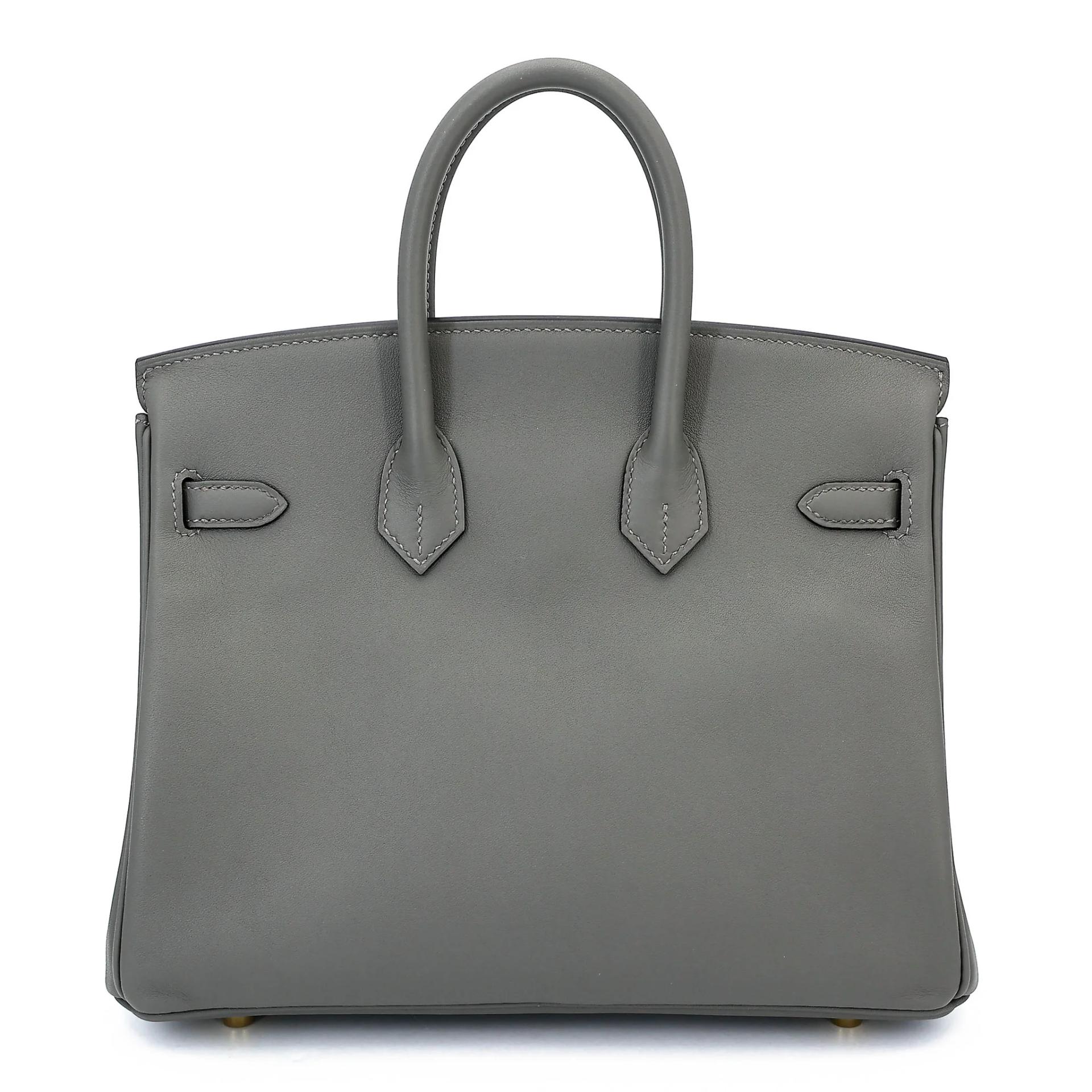 Unused ( Rank NS ) HERMÈS Birkin 25 Gris Meyer (0L) Swift Gold hardware W (2024) - 2