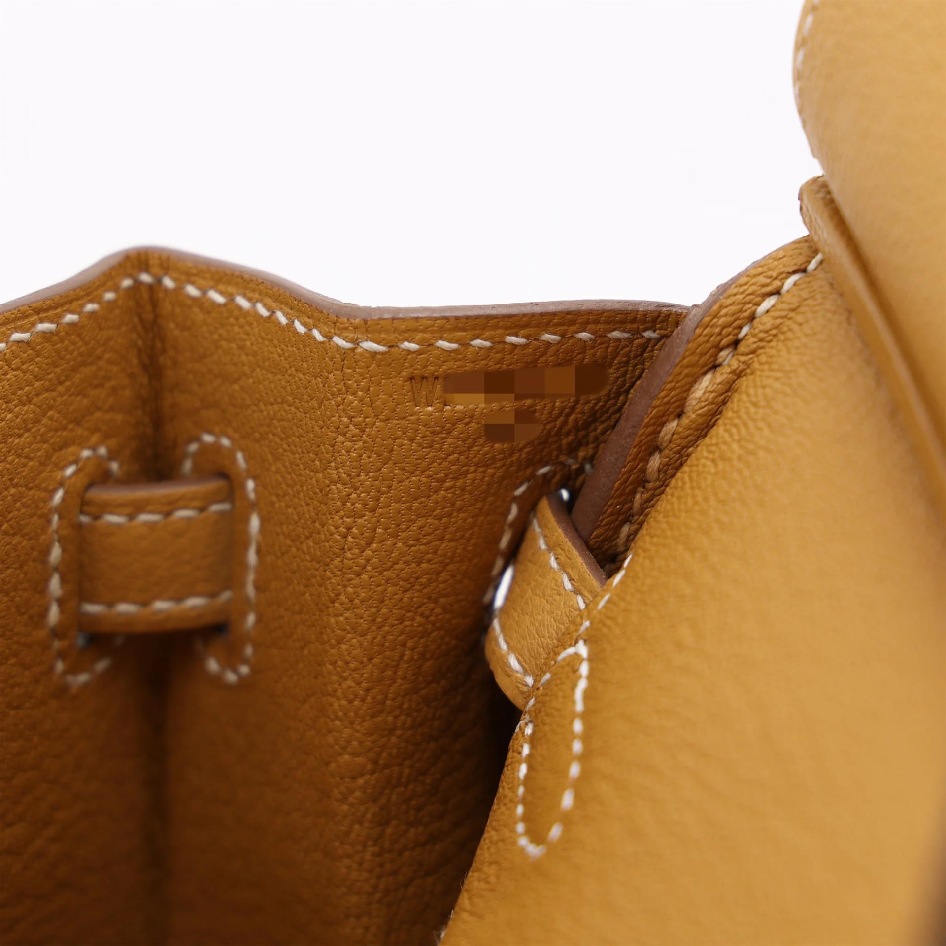 Unused ( Rank NS ) HERMÈS Birkin 25 Natural Sable (21) Togo Palladium hardware W (2024) - 16