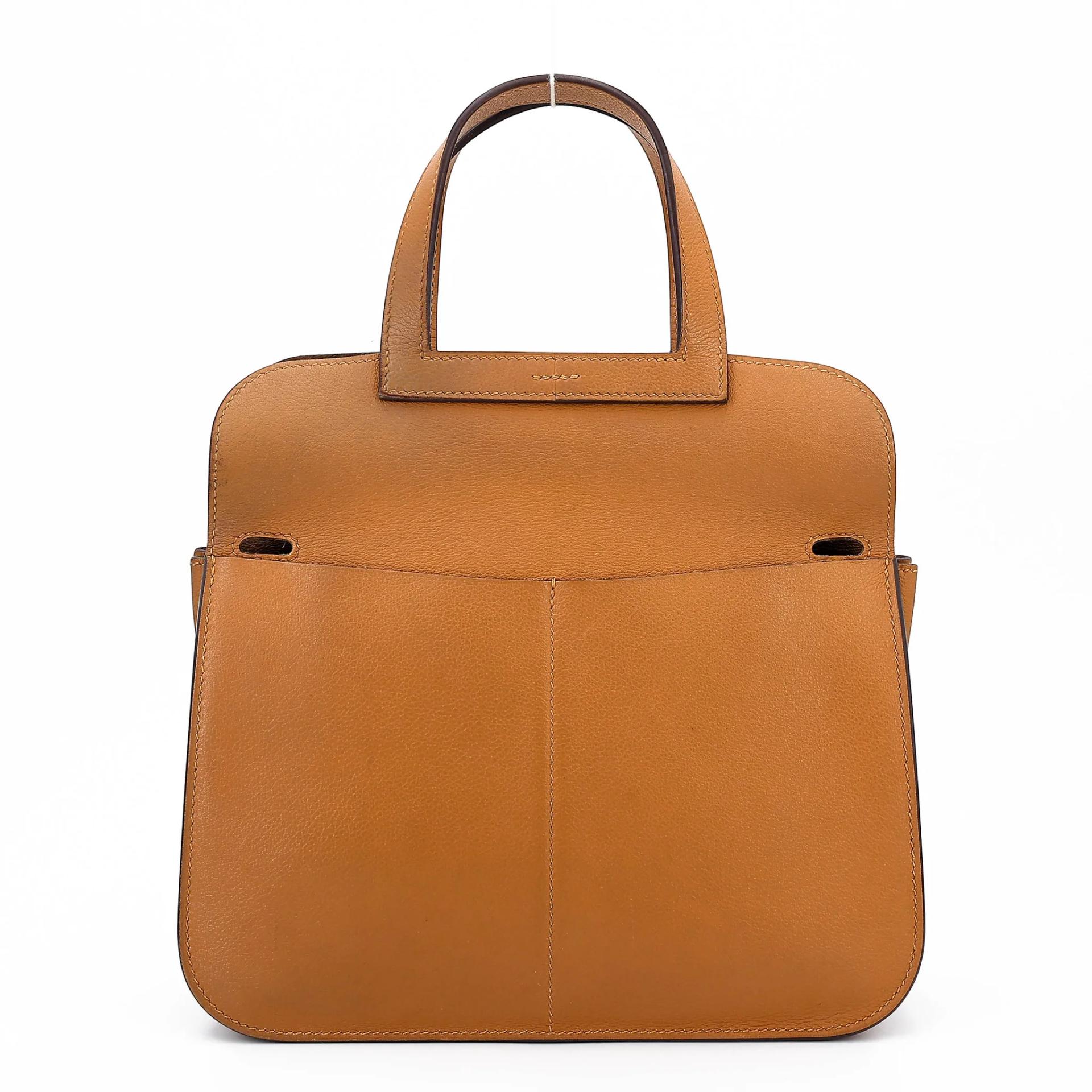 ランク A HERMÈS エルメス アルザン25 キャラメル (28) エバーカラー シルバー金具 Z刻印 (2021) - 5