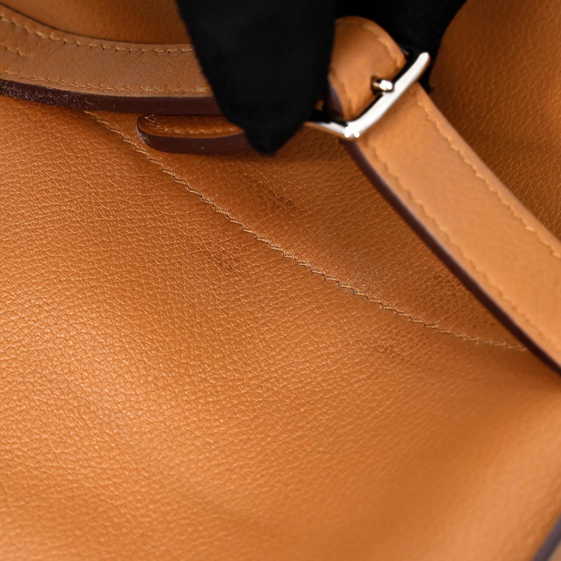 ランク A HERMÈS エルメス アルザン25 キャラメル (28) エバーカラー シルバー金具 Z刻印 (2021) - 22