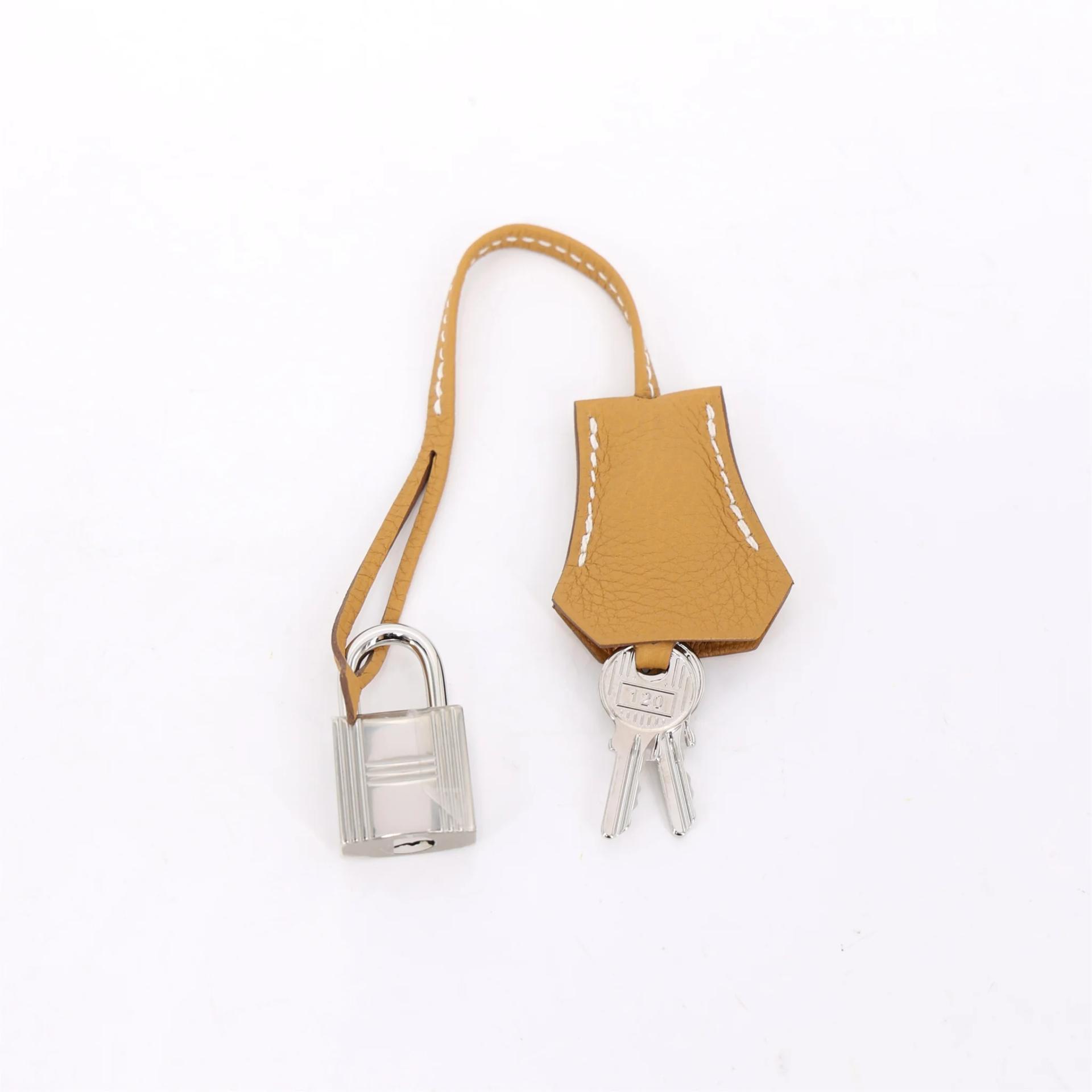 Unused ( Rank NS ) HERMÈS Birkin 25 Natural Sable (21) Togo Palladium hardware W (2024) - 17