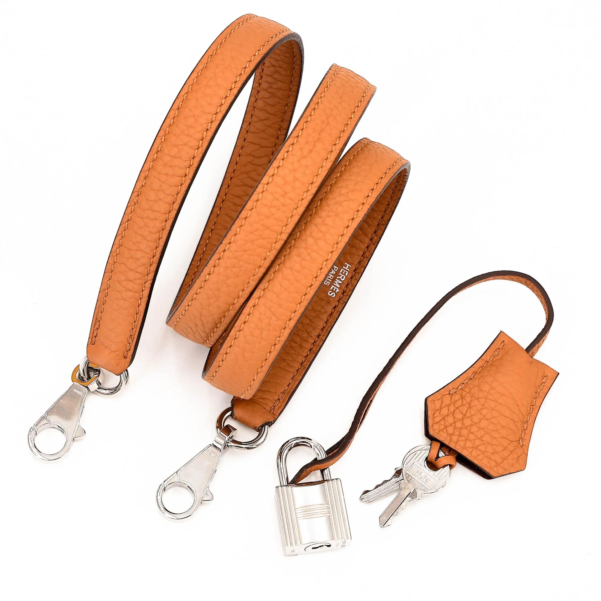 Excellent ( Rank SA ) HERMÈS Limited Edition Kelly 28 Graphie Sellier Letter S Gold (37) Jaune Ambre (9D) Caramel (28) Clemence Epsom Sombrero Palladium hardware C (2018) - 19