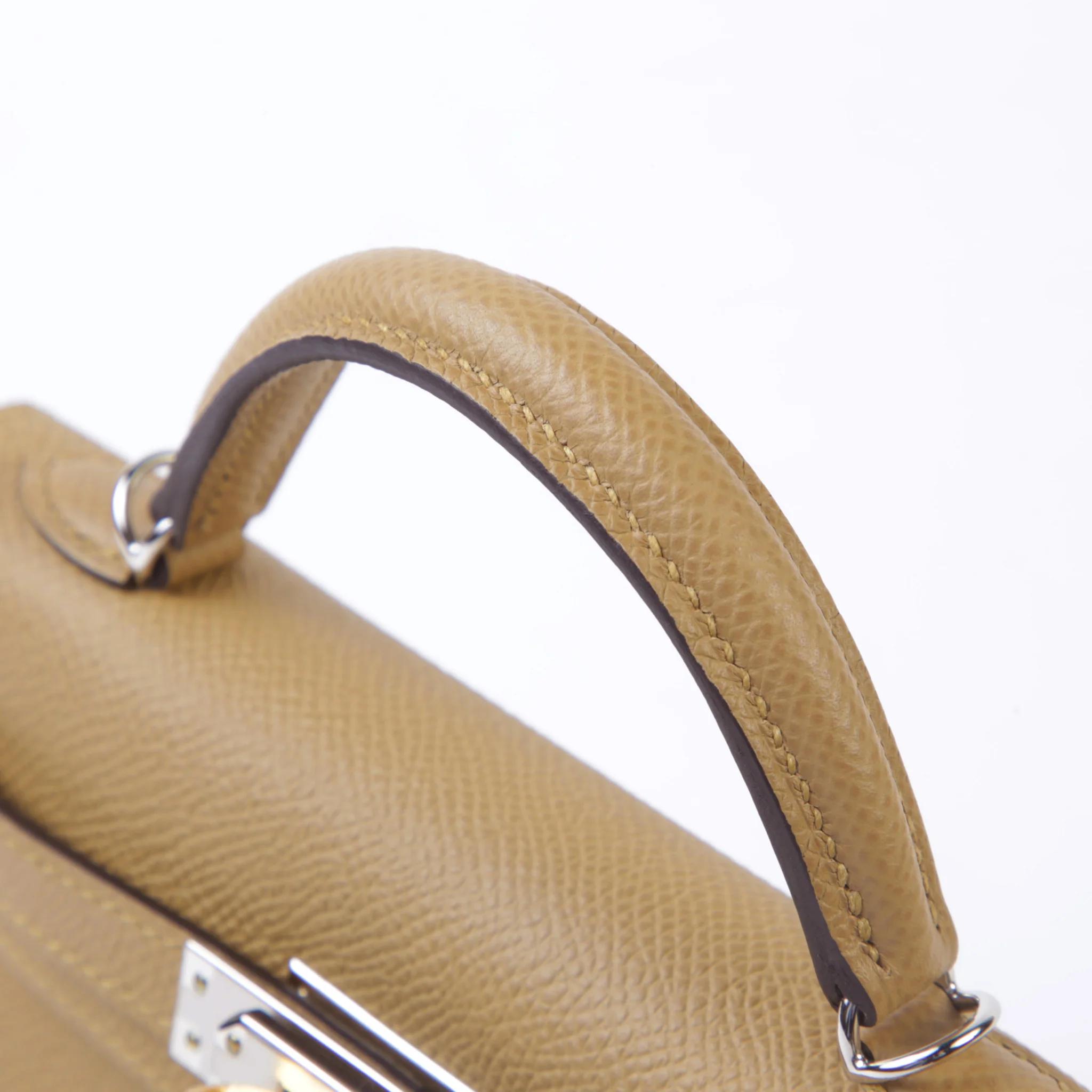 ランク NS 未使用品 HERMÈS エルメス ミニケリー2 プシエール (1C) エプソン エレクトラム金具 W刻印 (2024) - 3