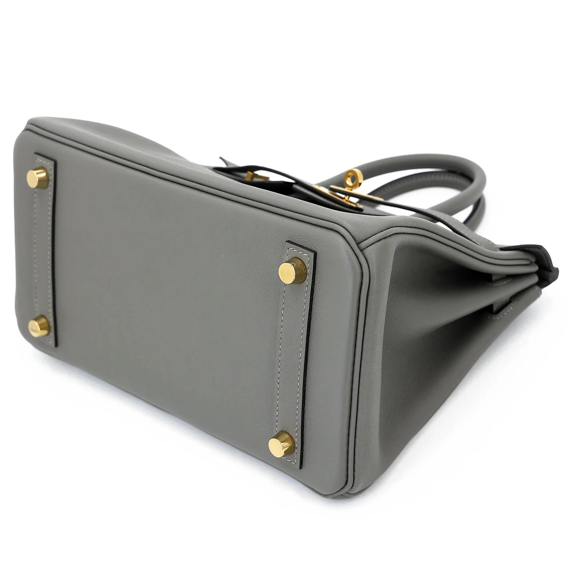 Unused ( Rank NS ) HERMÈS Birkin 25 Gris Meyer (0L) Swift Gold hardware W (2024) - 5