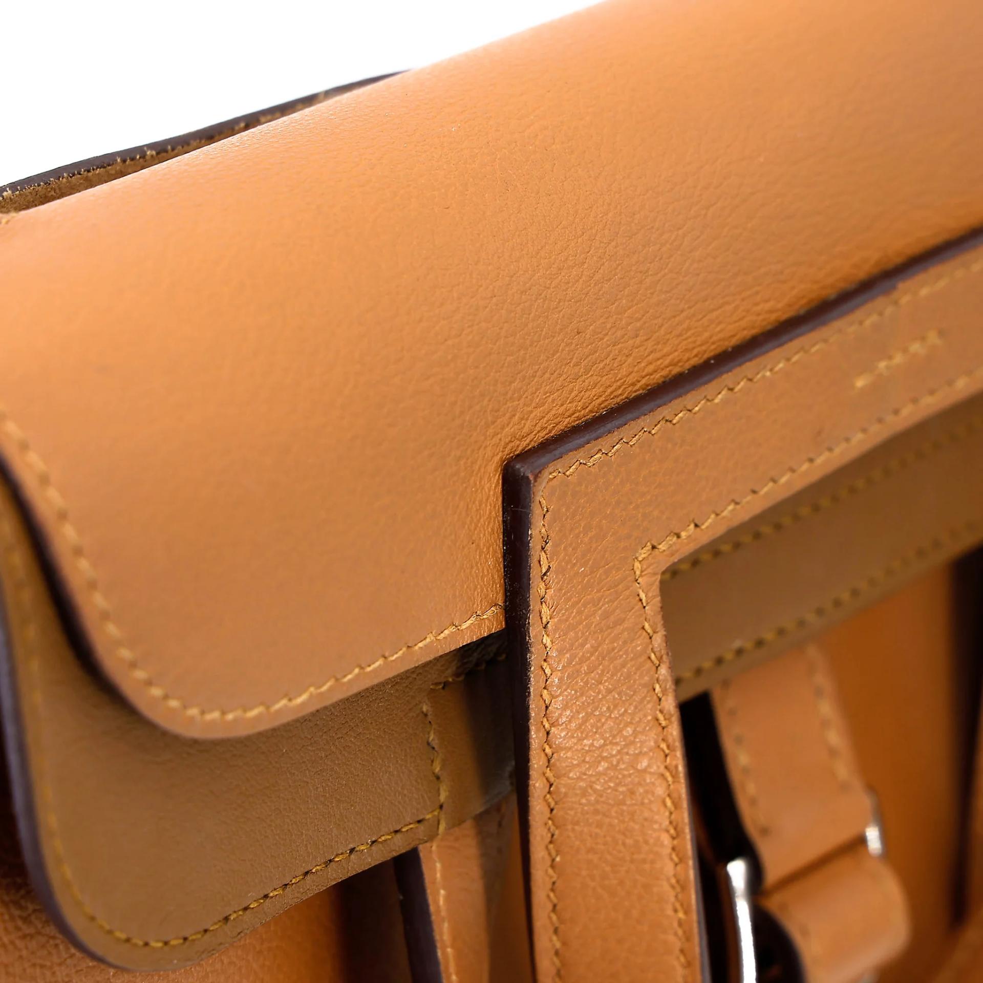 ランク A HERMÈS エルメス アルザン25 キャラメル (28) エバーカラー シルバー金具 Z刻印 (2021) - 34