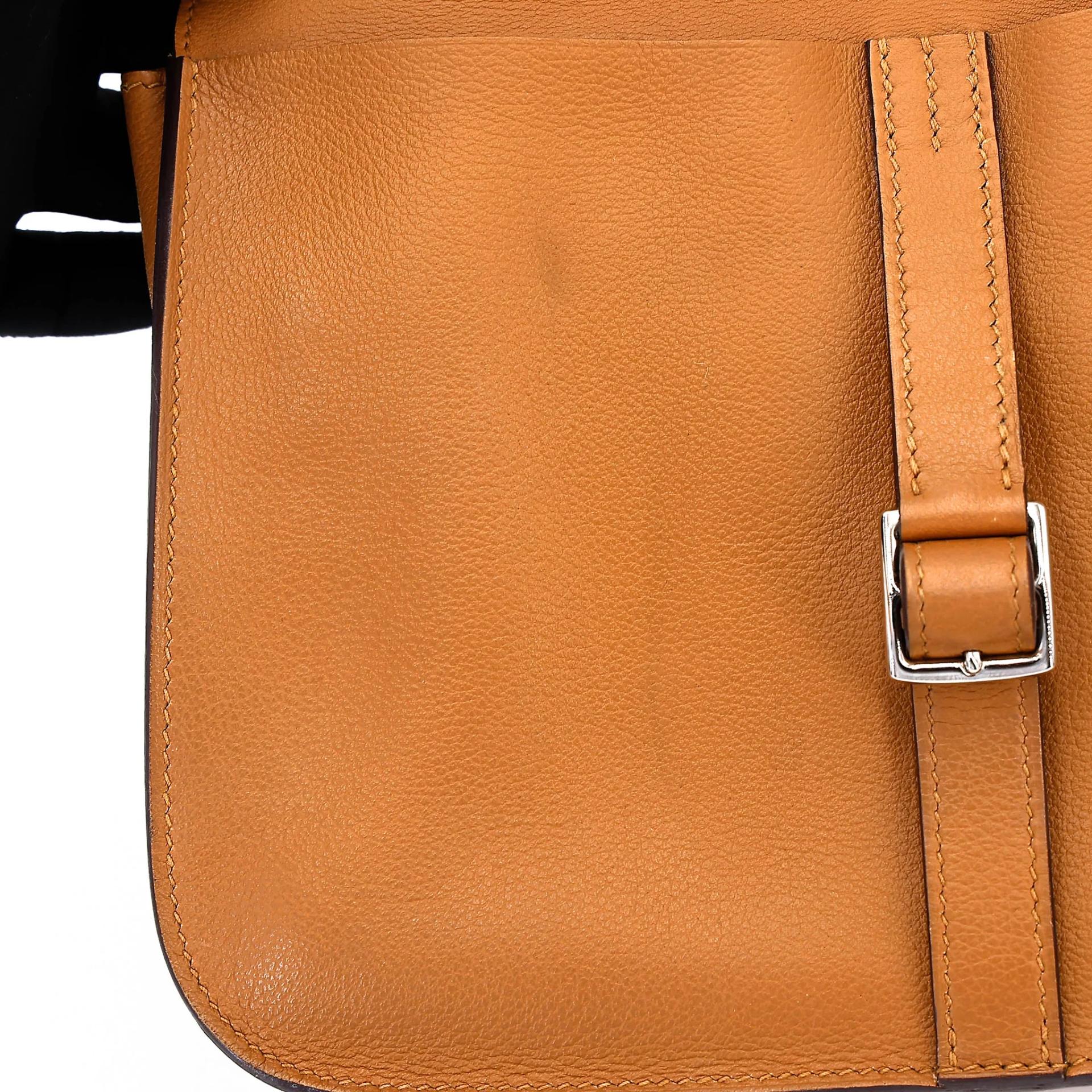 ランク A HERMÈS エルメス アルザン25 キャラメル (28) エバーカラー シルバー金具 Z刻印 (2021) - 25