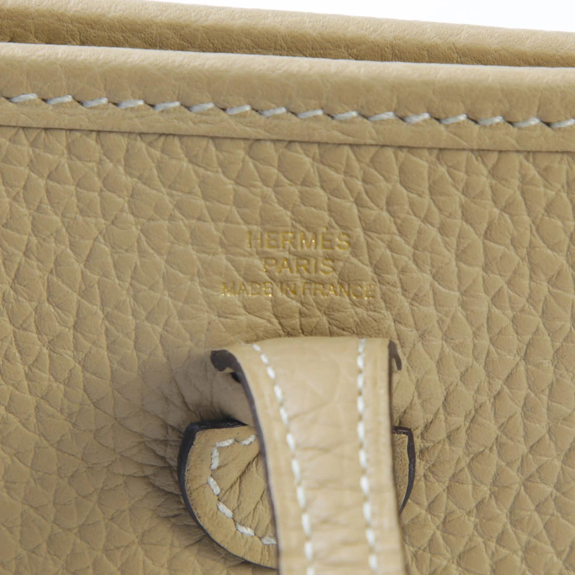 ランク N 新品 HERMÈS エルメス エブリンTPM バンドリエール112cm トレンチ (S2) トリヨン ゴールド金具 K刻印 (2025) - 8
