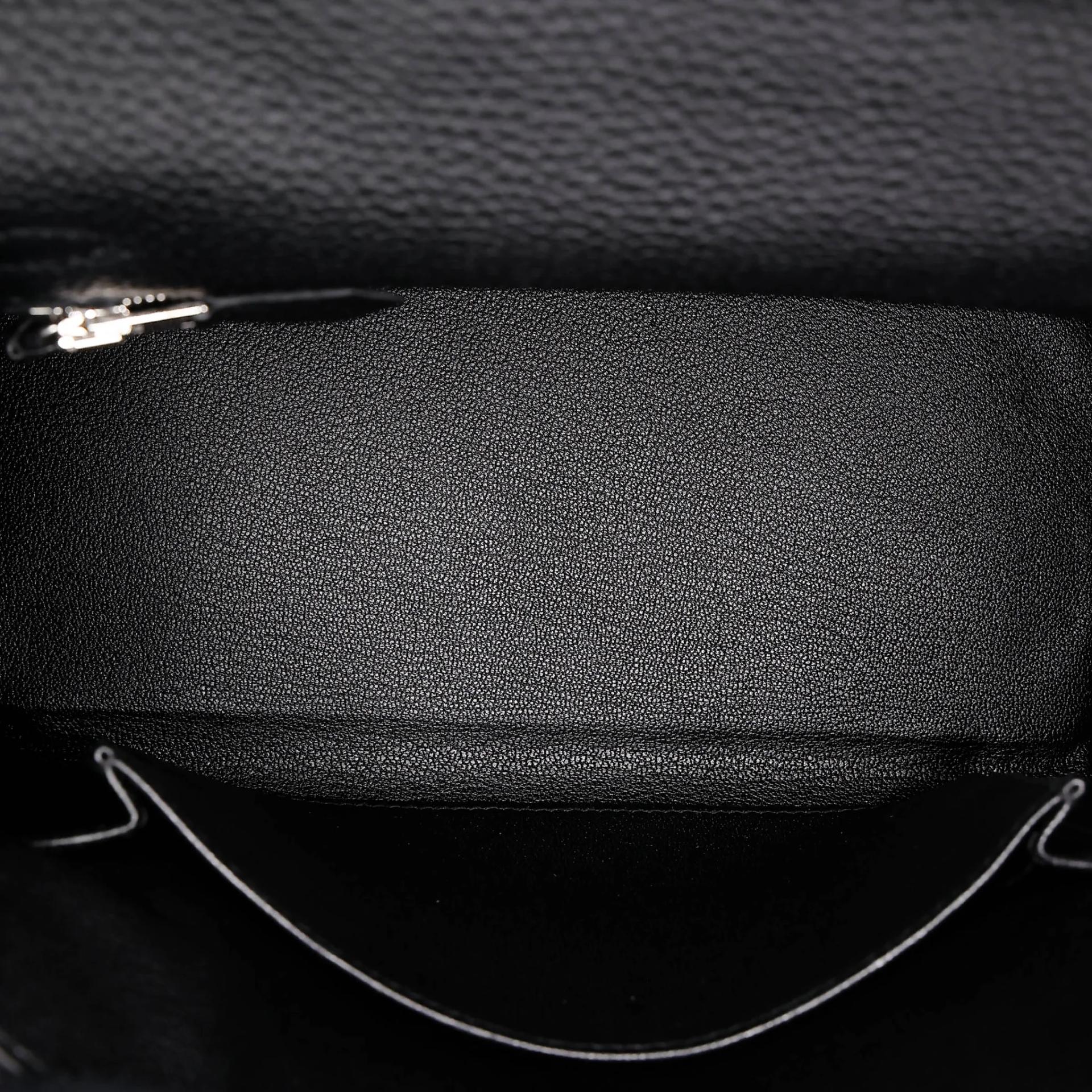 Brand New ( Rank N ) HERMÈS Kelly 25 Noir (89) Togo Palladium hardware G (2026) - 19