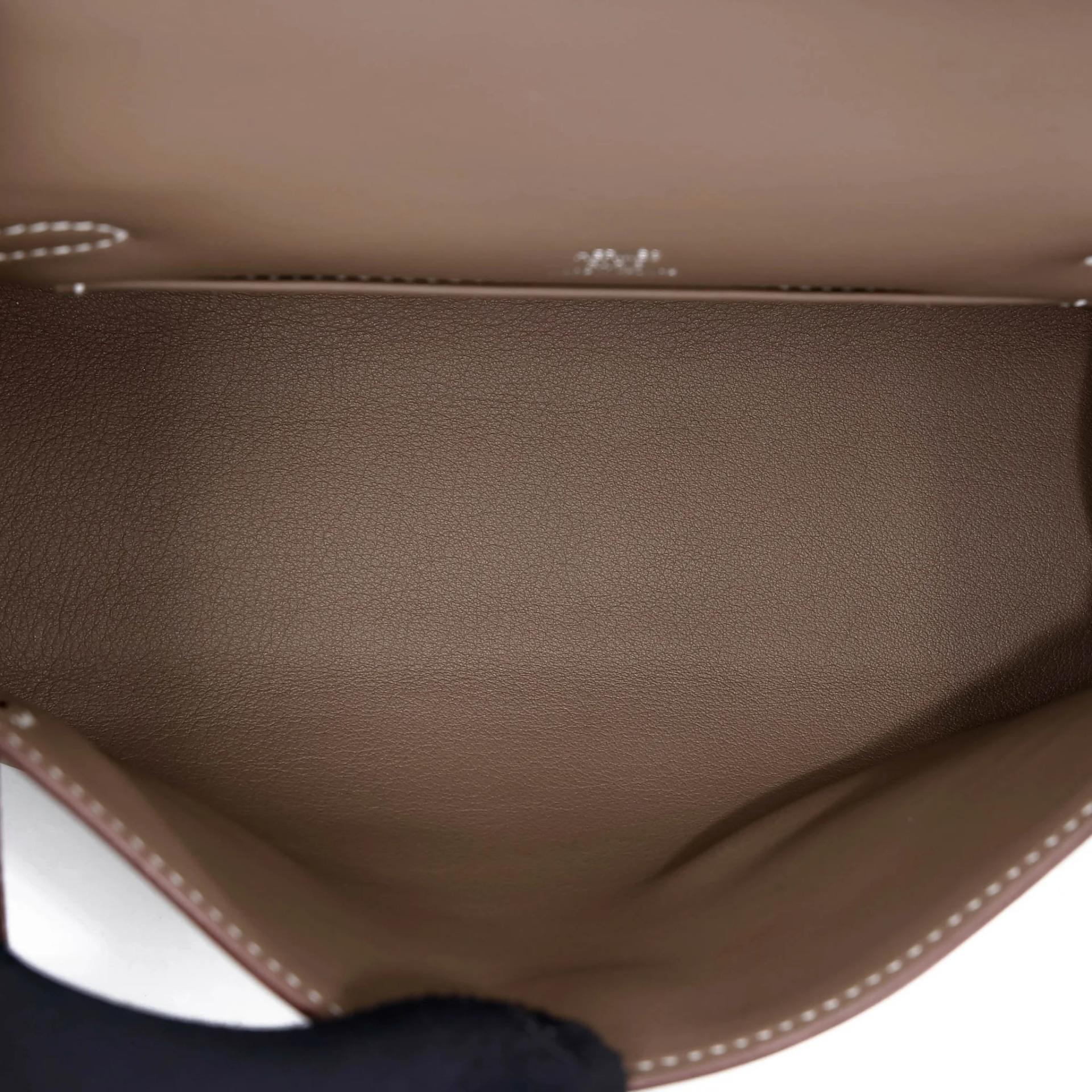 ランク N 新品 HERMÈS エルメス ポシェットケリー エトゥープ (18) スイフト シルバー金具 G刻印 (2026) - 18