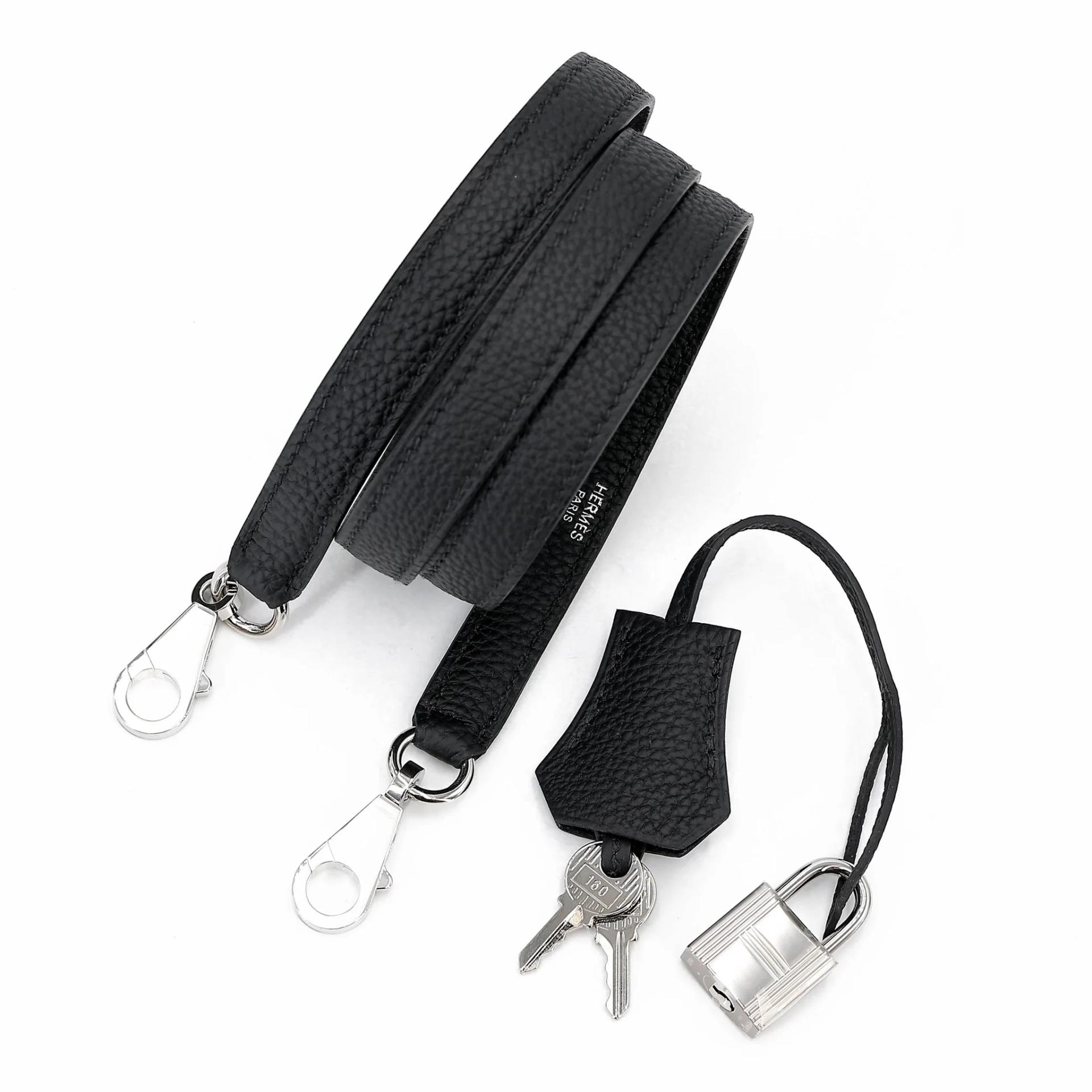 Brand New ( Rank N ) HERMÈS Kelly 25 Noir (89) Togo Palladium hardware G (2026) - 20
