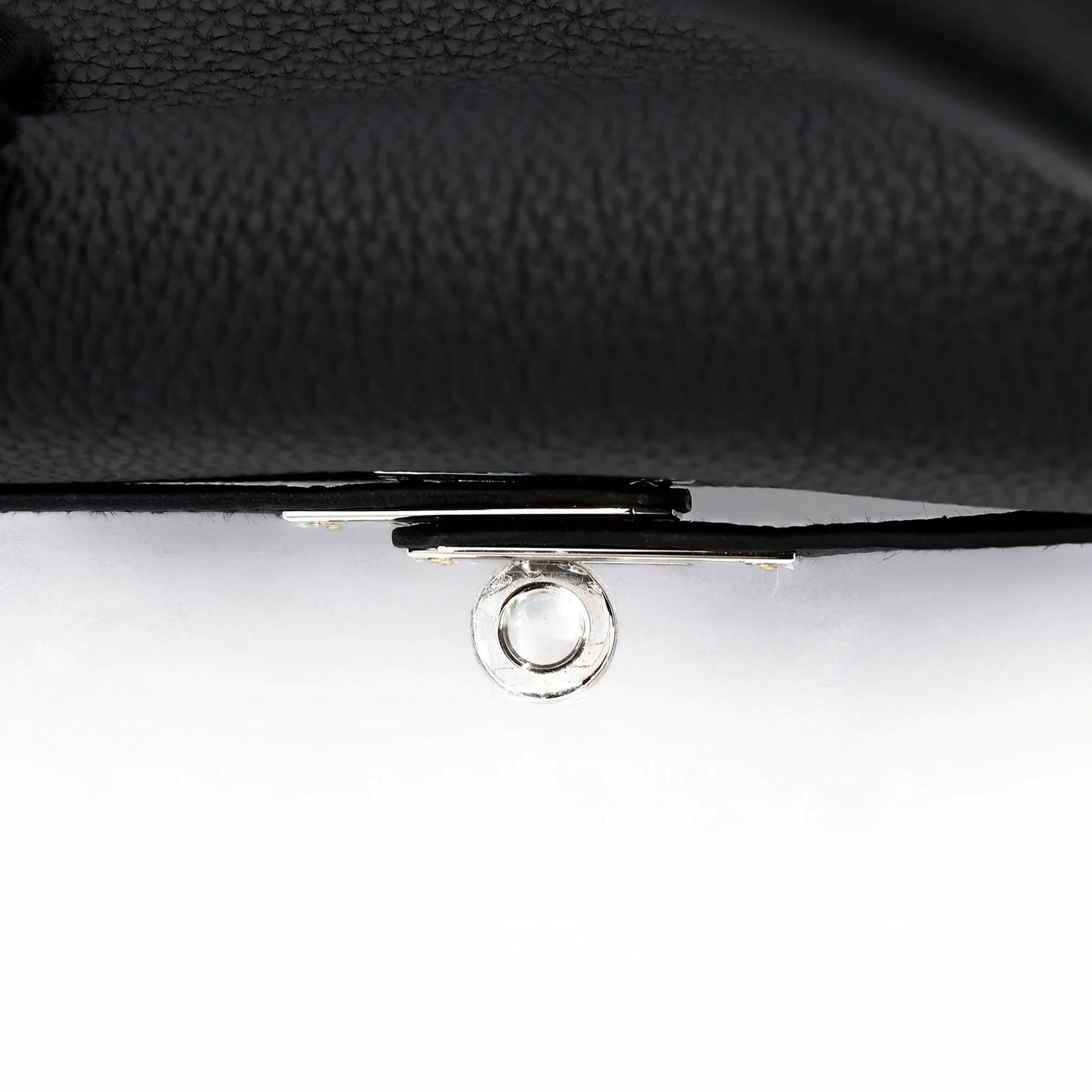 Brand New ( Rank N ) HERMÈS Kelly 25 Noir (89) Togo Palladium hardware G (2026) - 9
