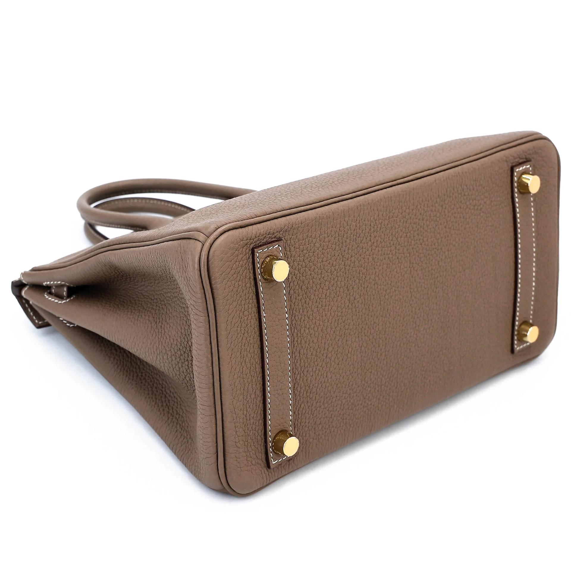 ランク NS 未使用品 HERMÈS エルメス バーキン25 エトゥープ (18) トゴ ゴールド金具 C刻印 (2018) - 7