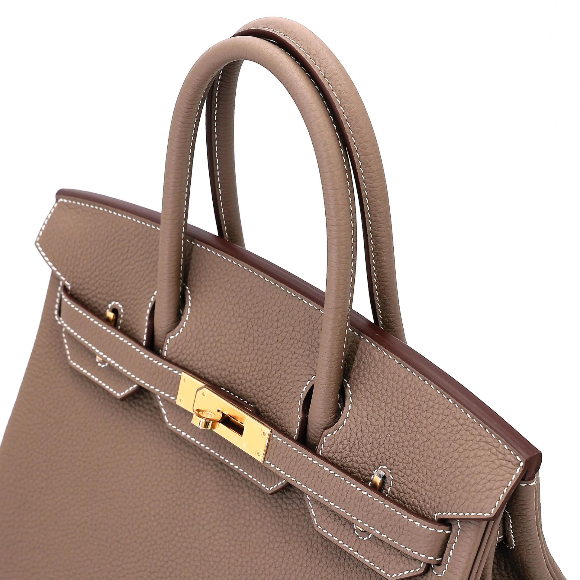 Brand New ( Rank N ) HERMÈS Birkin 30 Etoupe (18) Togo Gold hardware G (2026) - 3