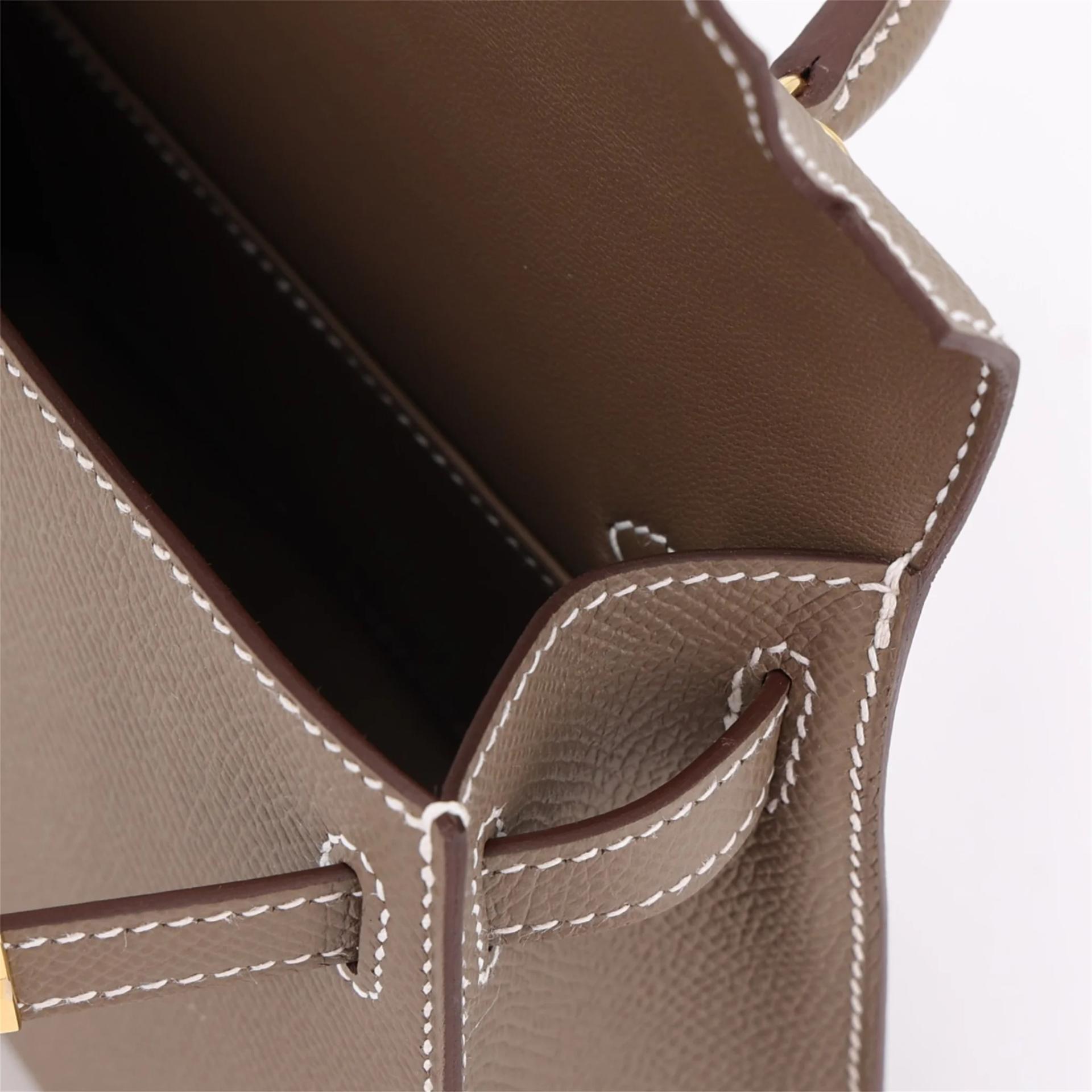 ランク N 新品 HERMÈS エルメス ミニケリー2 エトゥープ (18) エプソン ゴールド金具 G刻印 (2026) - 13