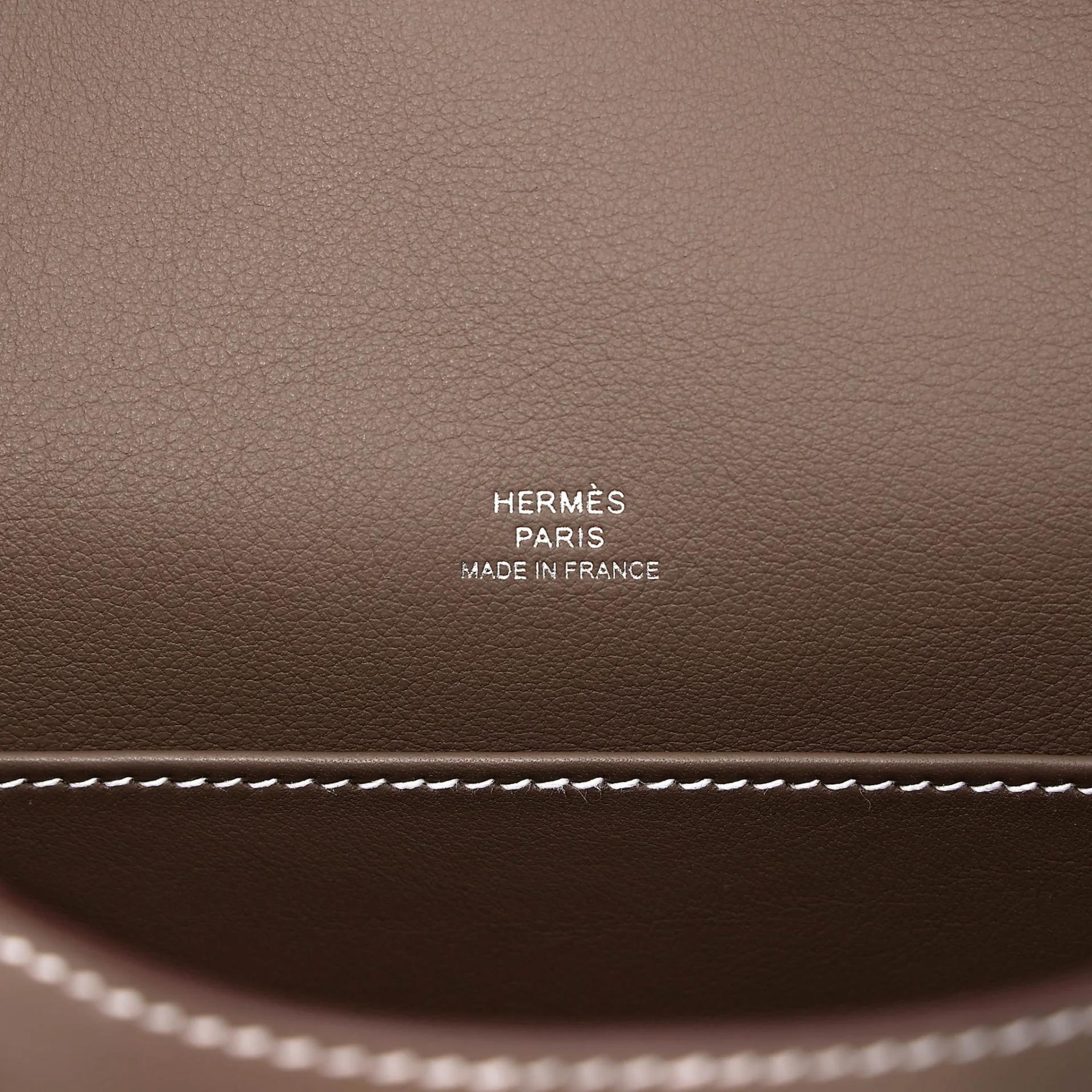 ランク N 新品 HERMÈS エルメス ポシェットケリー エトゥープ (18) スイフト シルバー金具 G刻印 (2026) - 14