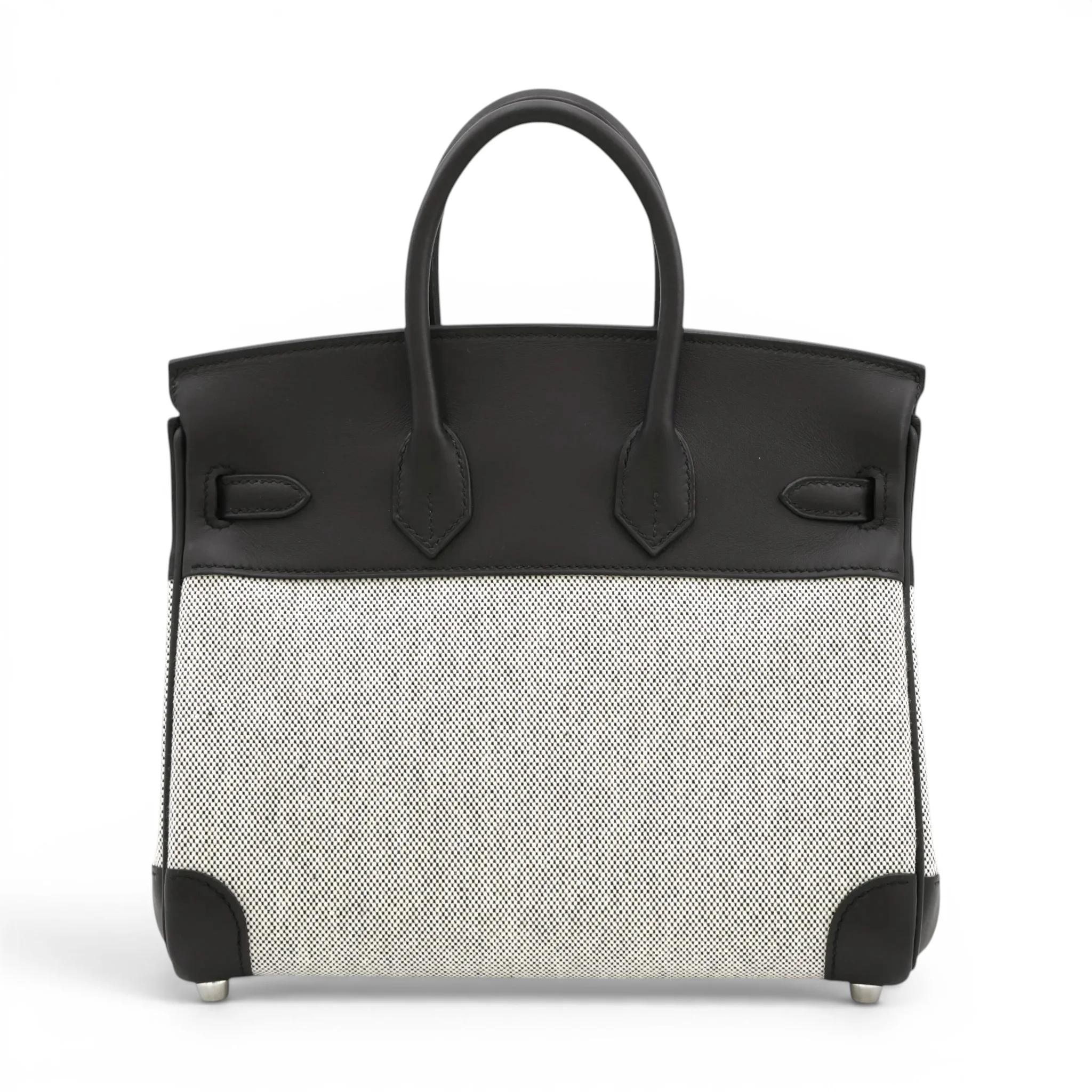 Birkin 25 Noir (89) Ecru