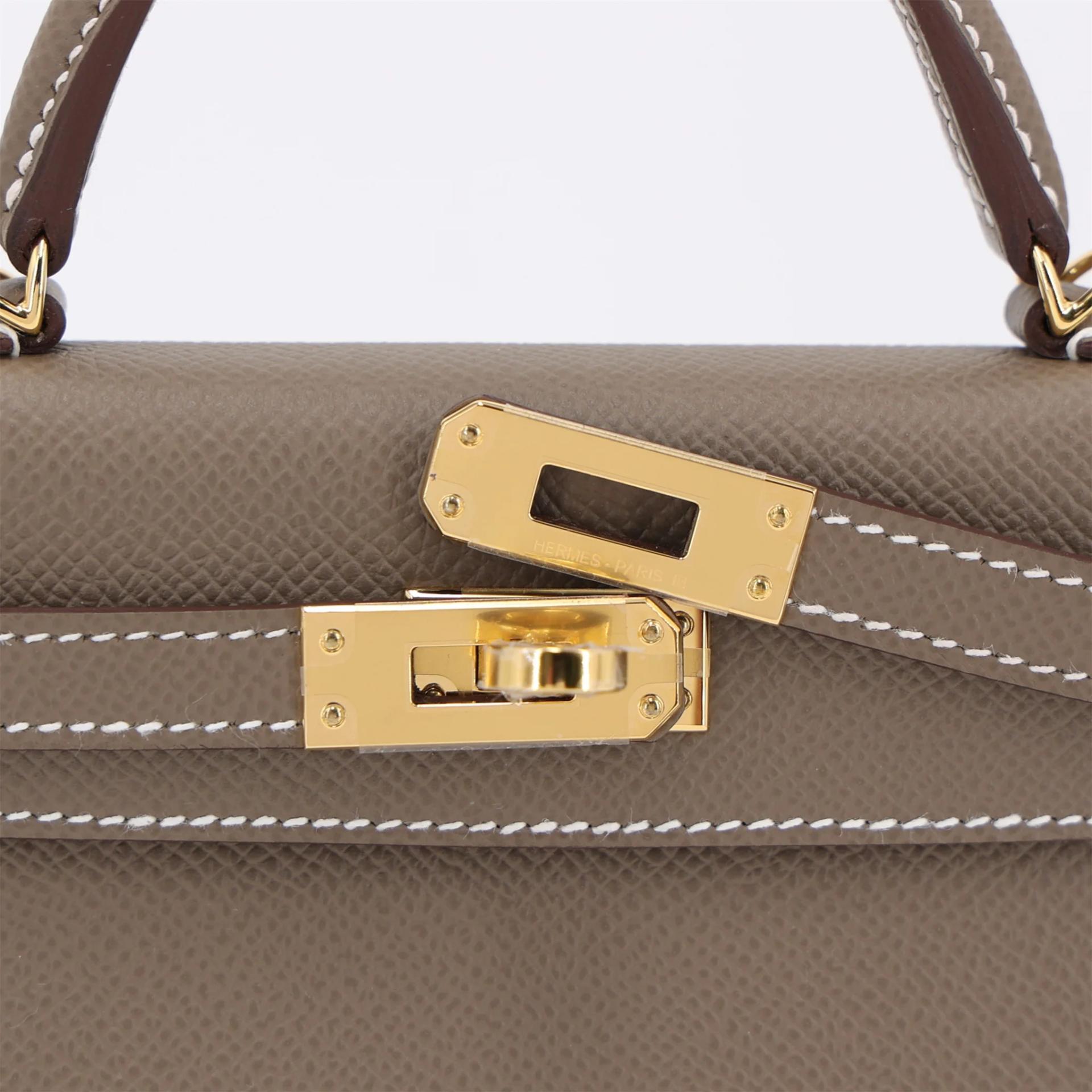 ランク N 新品 HERMÈS エルメス ミニケリー2 エトゥープ (18) エプソン ゴールド金具 G刻印 (2026) - 8