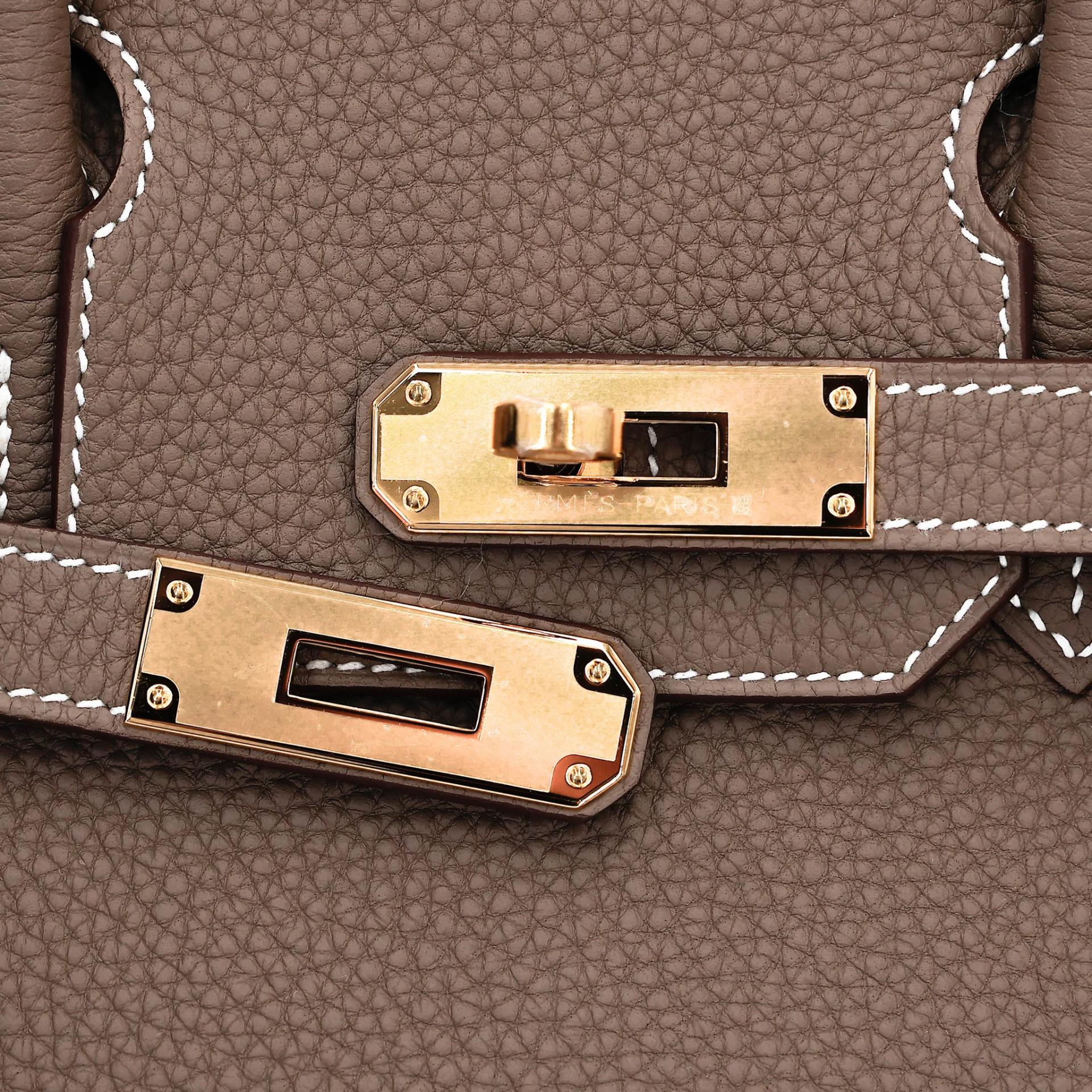 Brand New ( Rank N ) HERMÈS Birkin 30 Etoupe (18) Togo Gold hardware G (2026) - 8