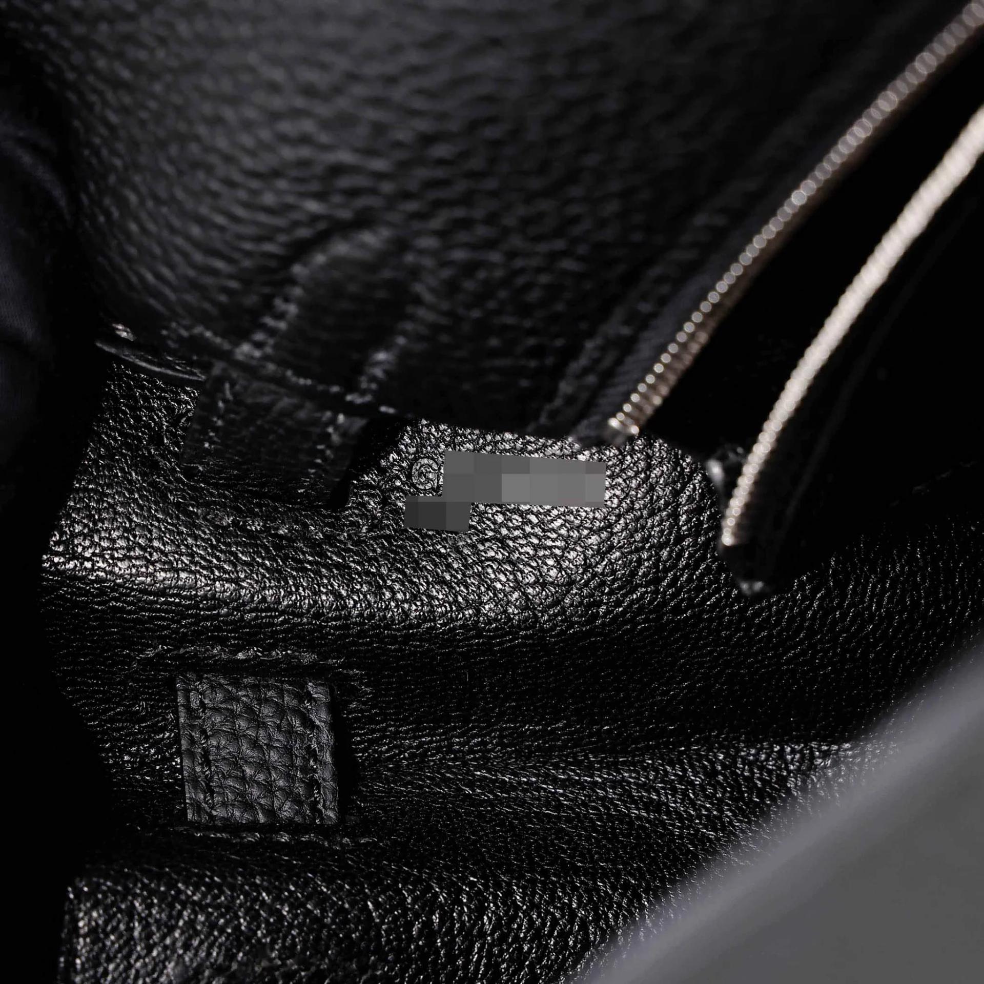 Brand New ( Rank N ) HERMÈS Kelly 25 Noir (89) Togo Palladium hardware G (2026) - 16