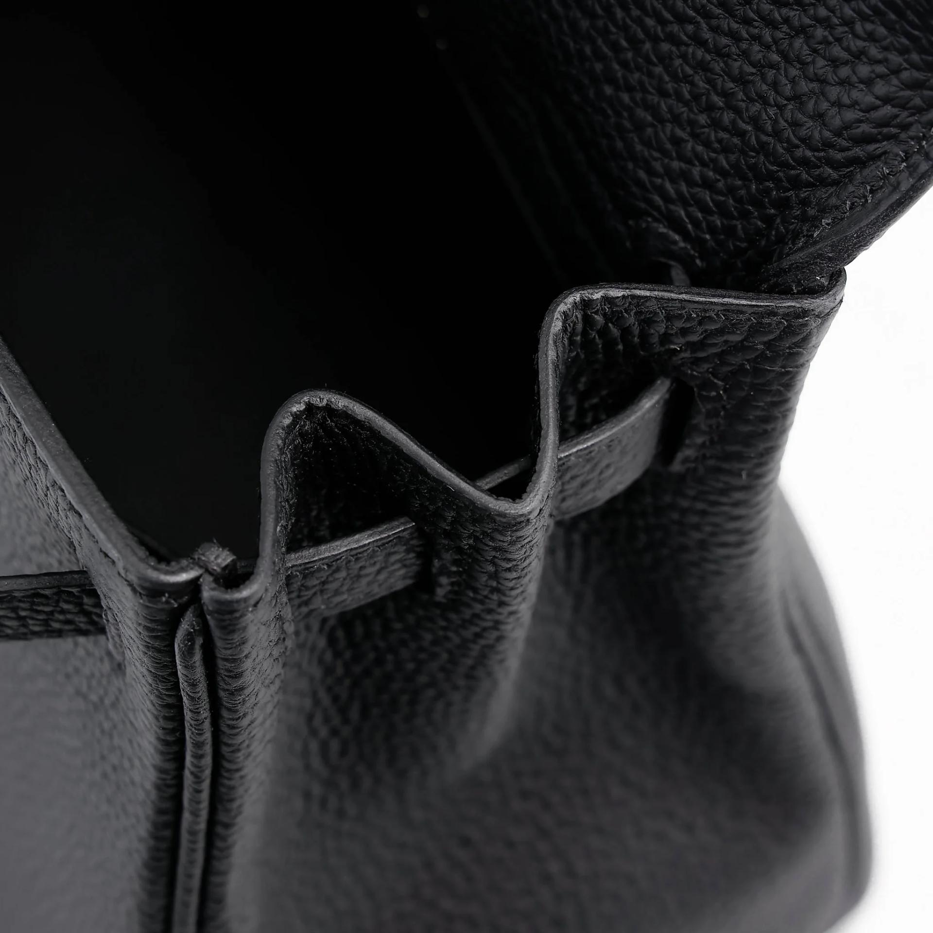 Brand New ( Rank N ) HERMÈS Kelly 25 Noir (89) Togo Palladium hardware G (2026) - 17
