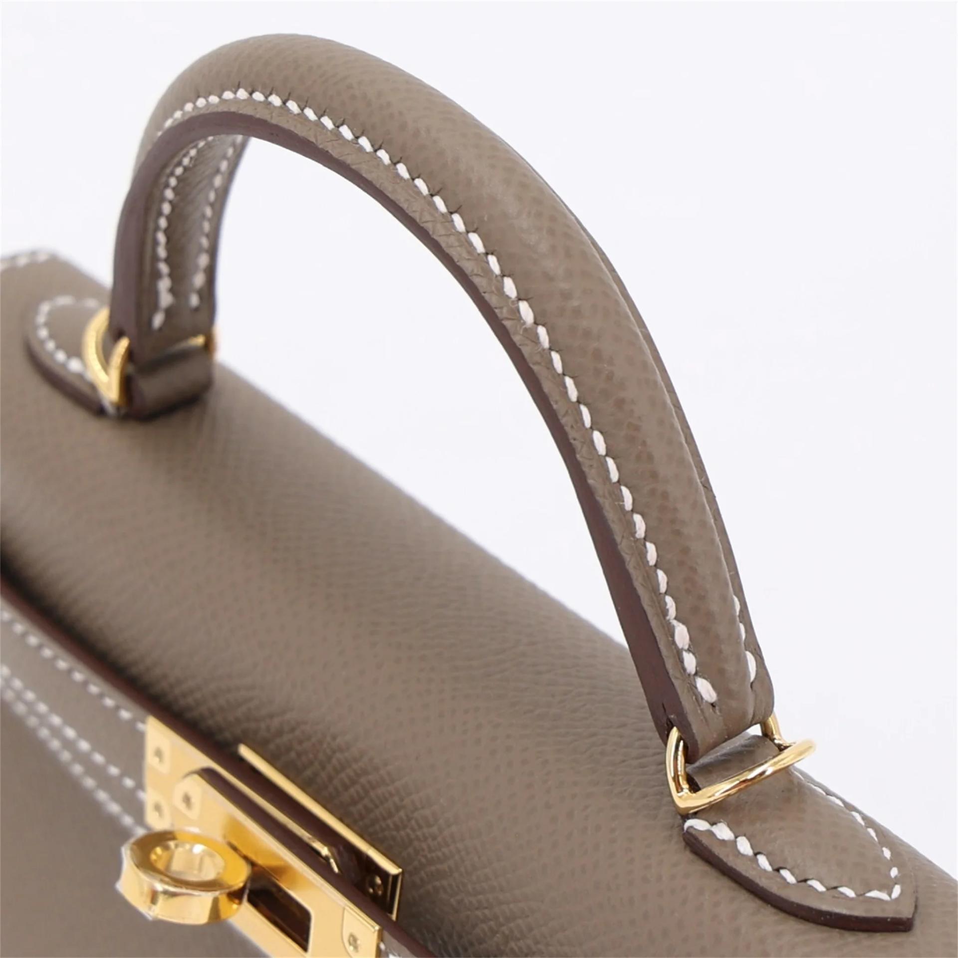 ランク N 新品 HERMÈS エルメス ミニケリー2 エトゥープ (18) エプソン ゴールド金具 G刻印 (2026) - 3
