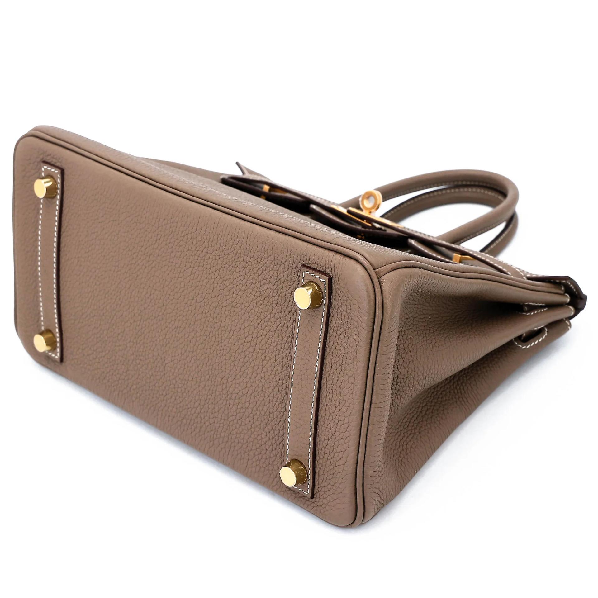 ランク NS 未使用品 HERMÈS エルメス バーキン25 エトゥープ (18) トゴ ゴールド金具 C刻印 (2018) - 4